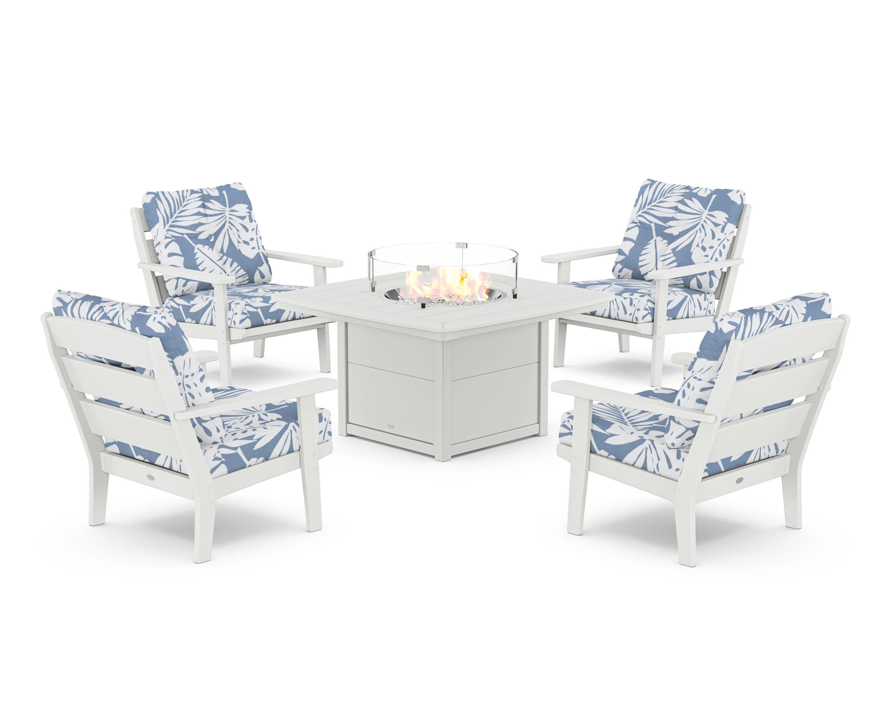 Lakeside 5-Piece Deep Seating Set with Nautical Fire Pit Table - Image 140