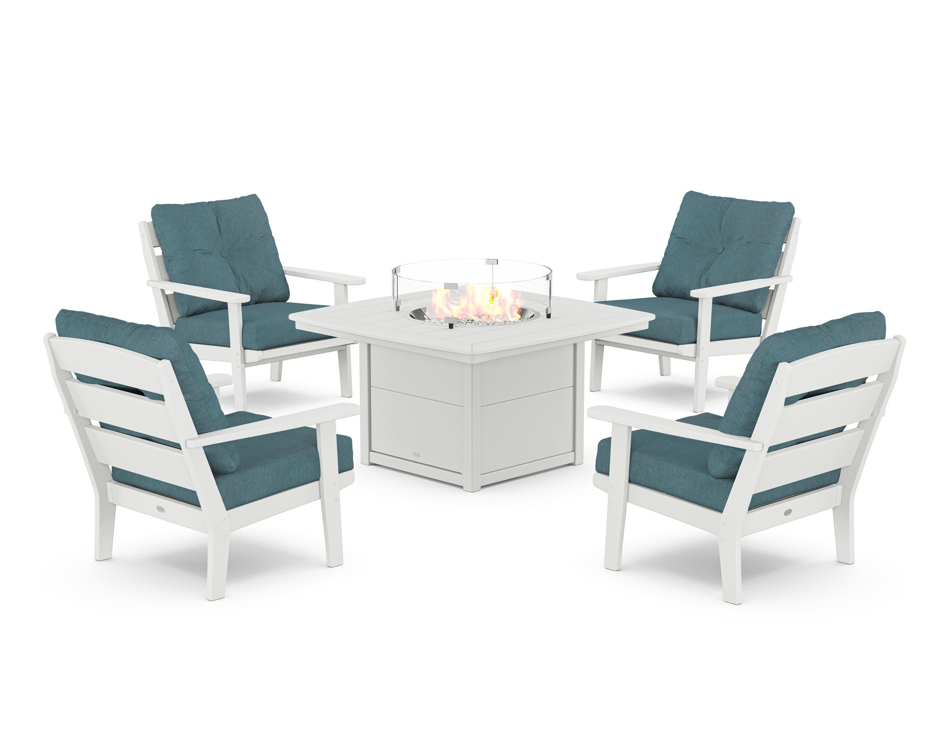 Lakeside 5-Piece Deep Seating Set with Nautical Fire Pit Table - Image 151