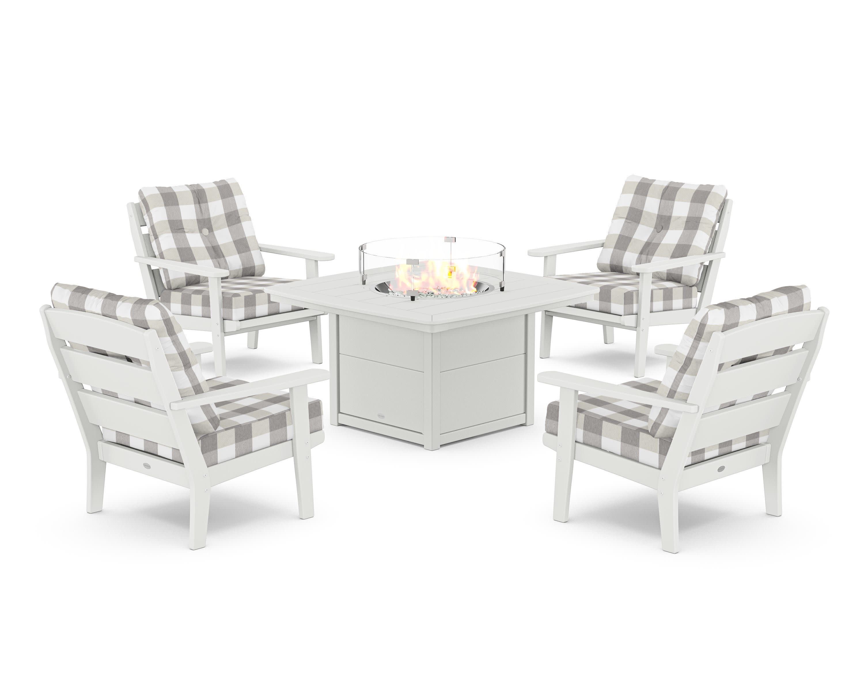 Lakeside 5-Piece Deep Seating Set with Nautical Fire Pit Table - Image 193