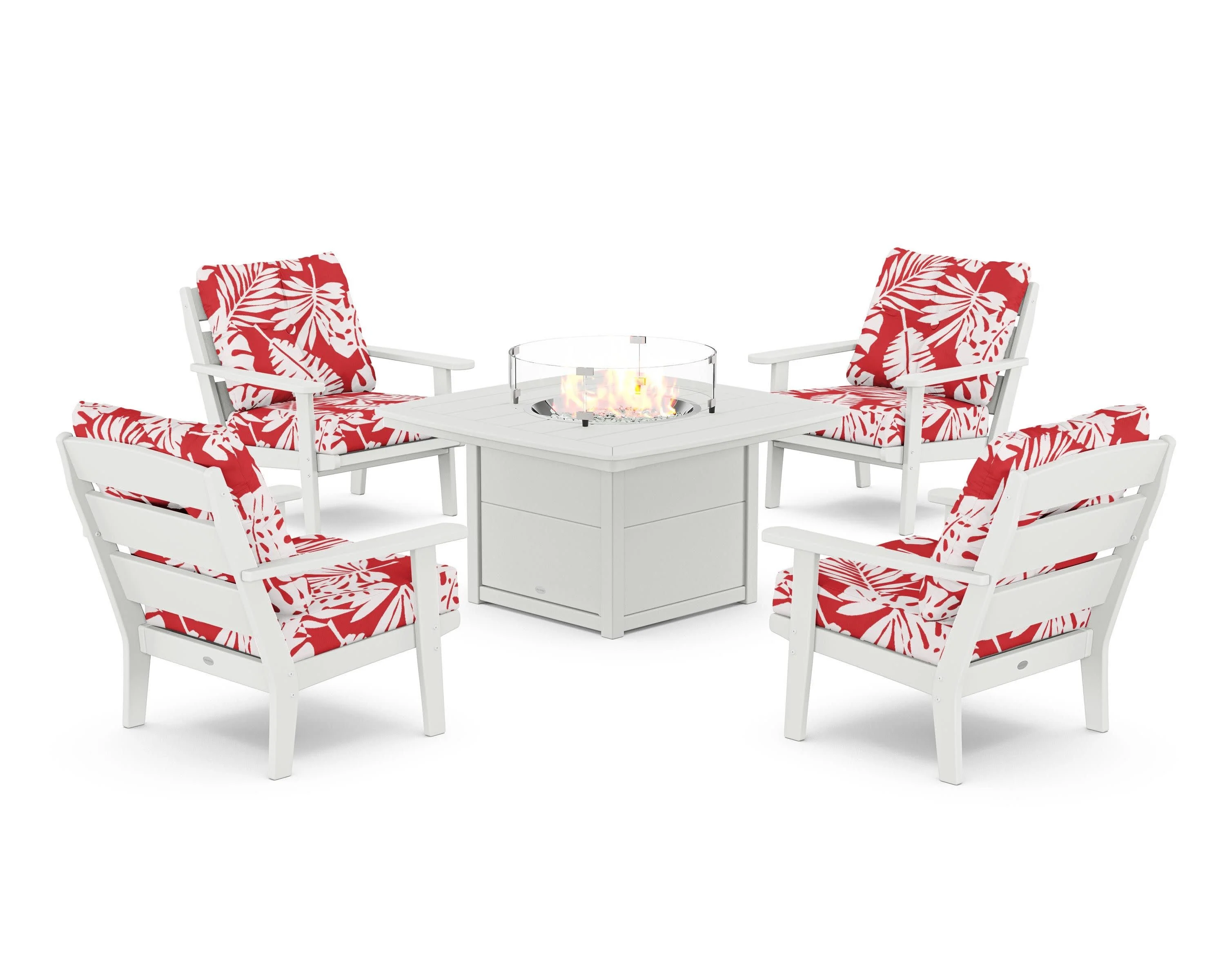 Lakeside 5-Piece Deep Seating Set with Nautical Fire Pit Table - Image 28