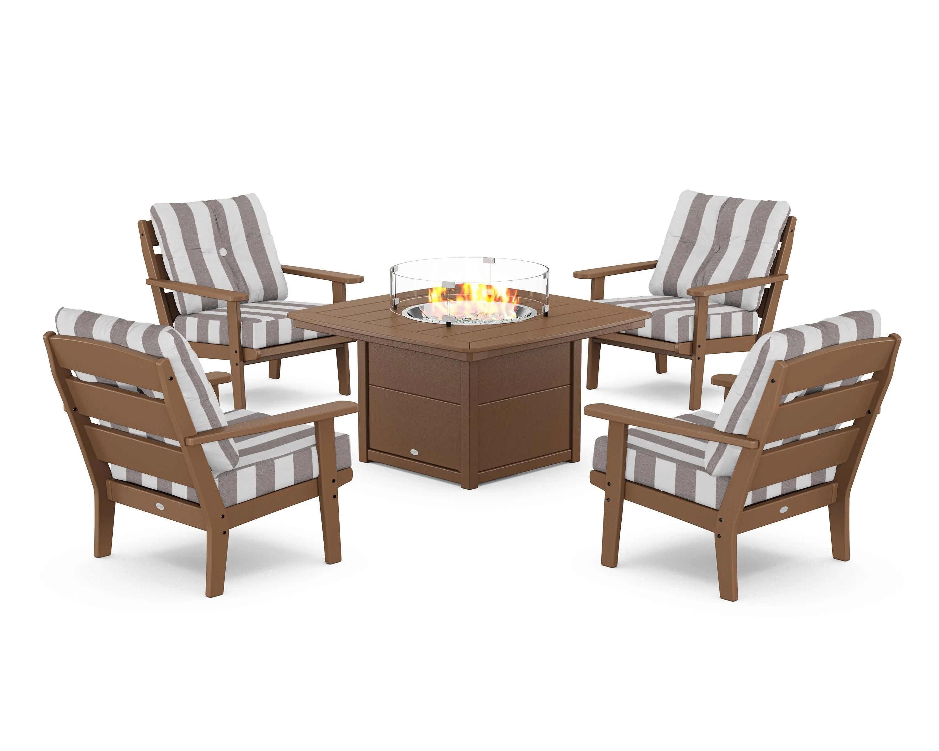 Lakeside 5-Piece Deep Seating Set with Nautical Fire Pit Table - Image 31