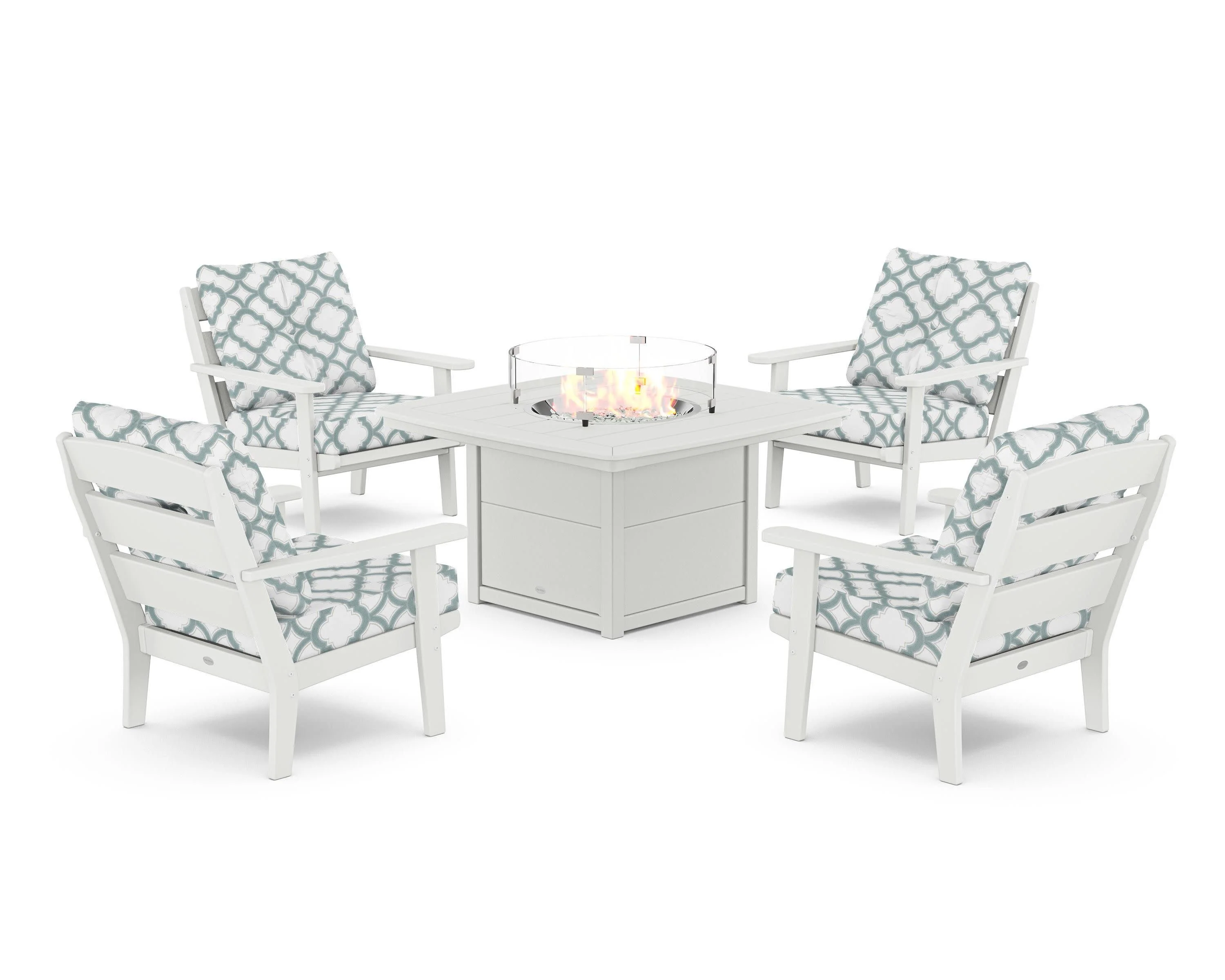 Lakeside 5-Piece Deep Seating Set with Nautical Fire Pit Table - Image 43