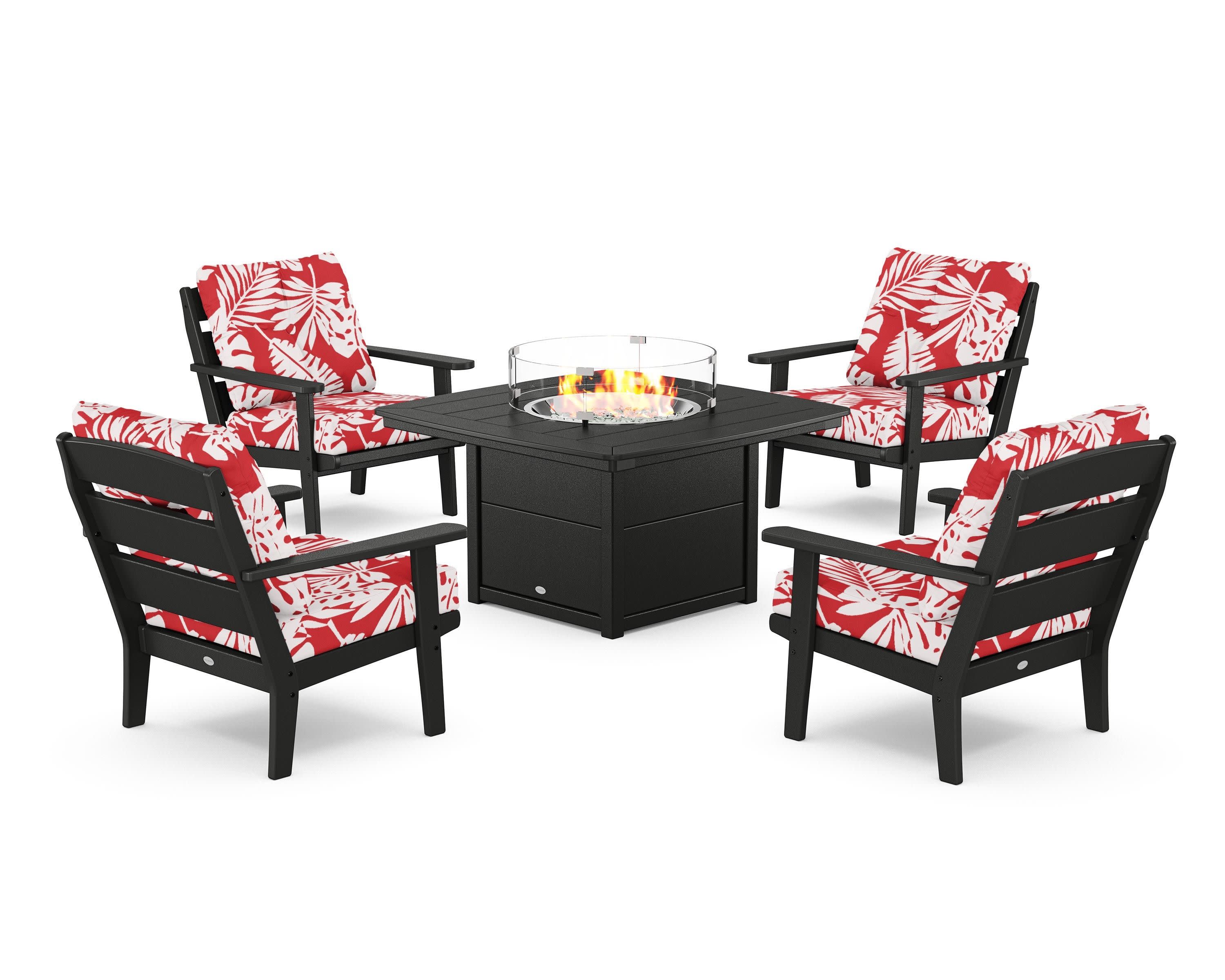Lakeside 5-Piece Deep Seating Set with Nautical Fire Pit Table - Image 51