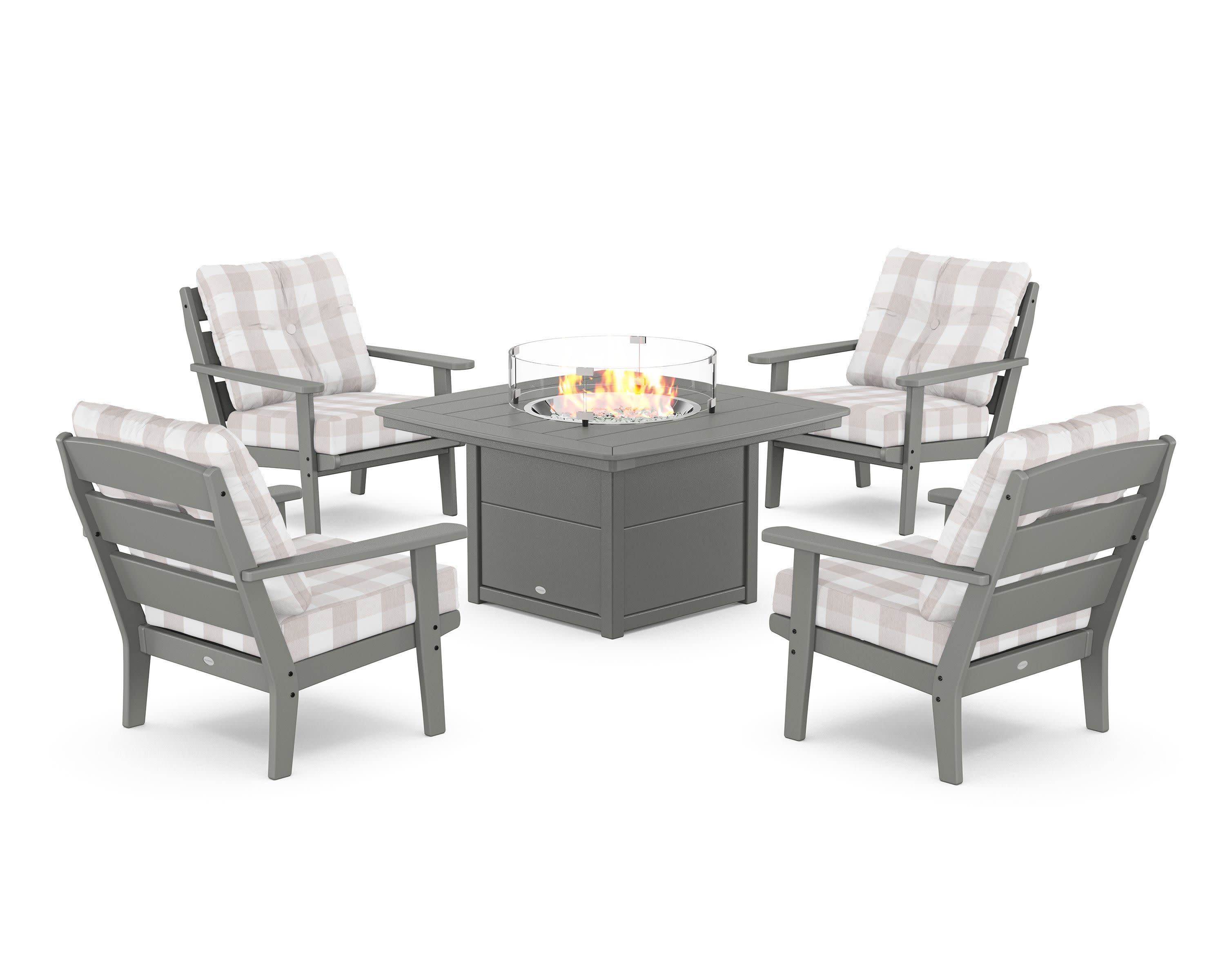 Lakeside 5-Piece Deep Seating Set with Nautical Fire Pit Table - Image 97