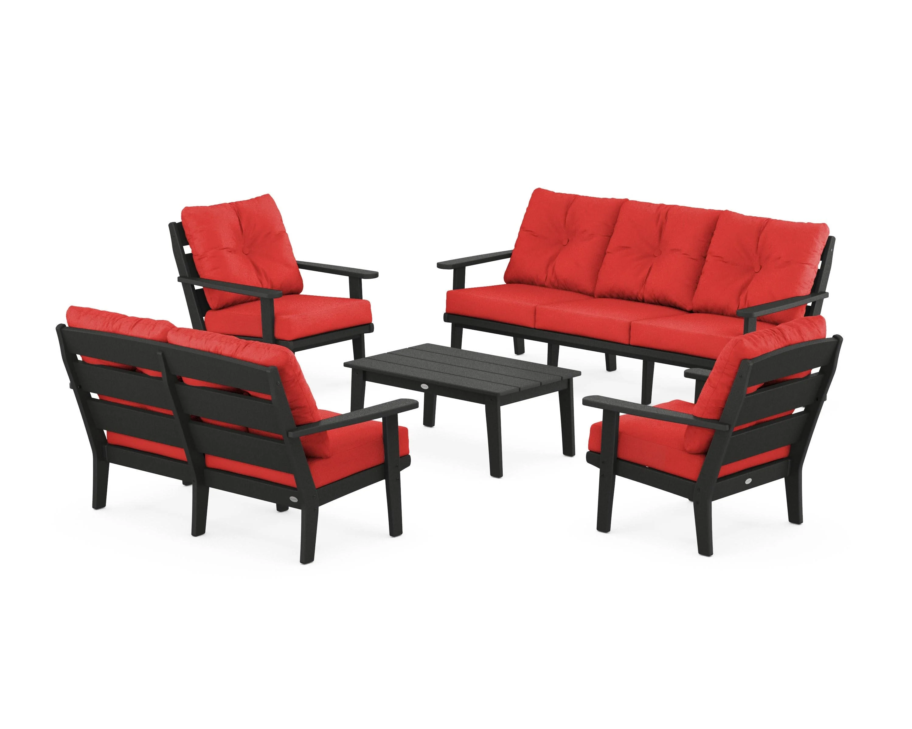 Lakeside 5-Piece Lounge Sofa Set - Image 206