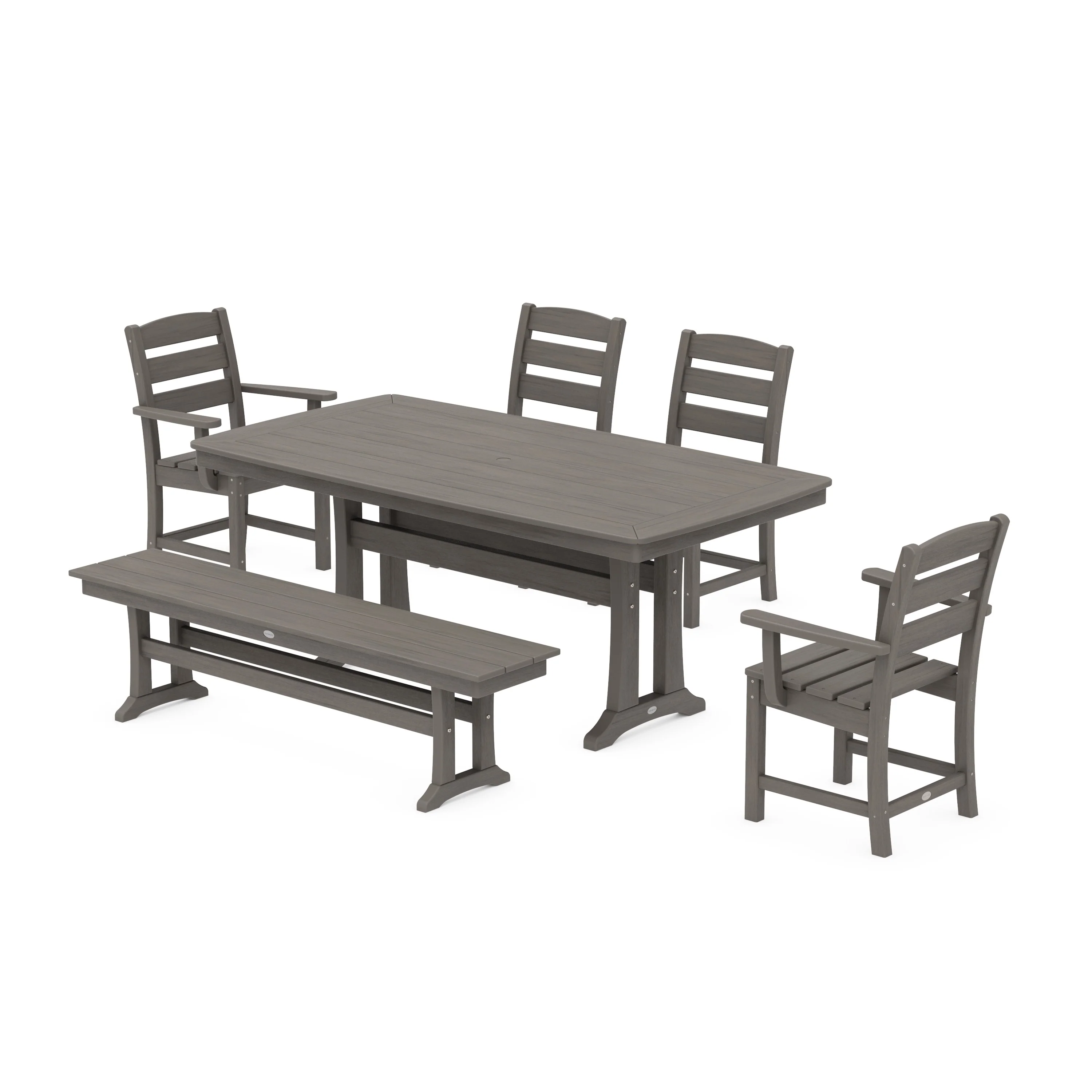 Lakeside 6-Piece Dining Set with Trestle Legs - Image 15