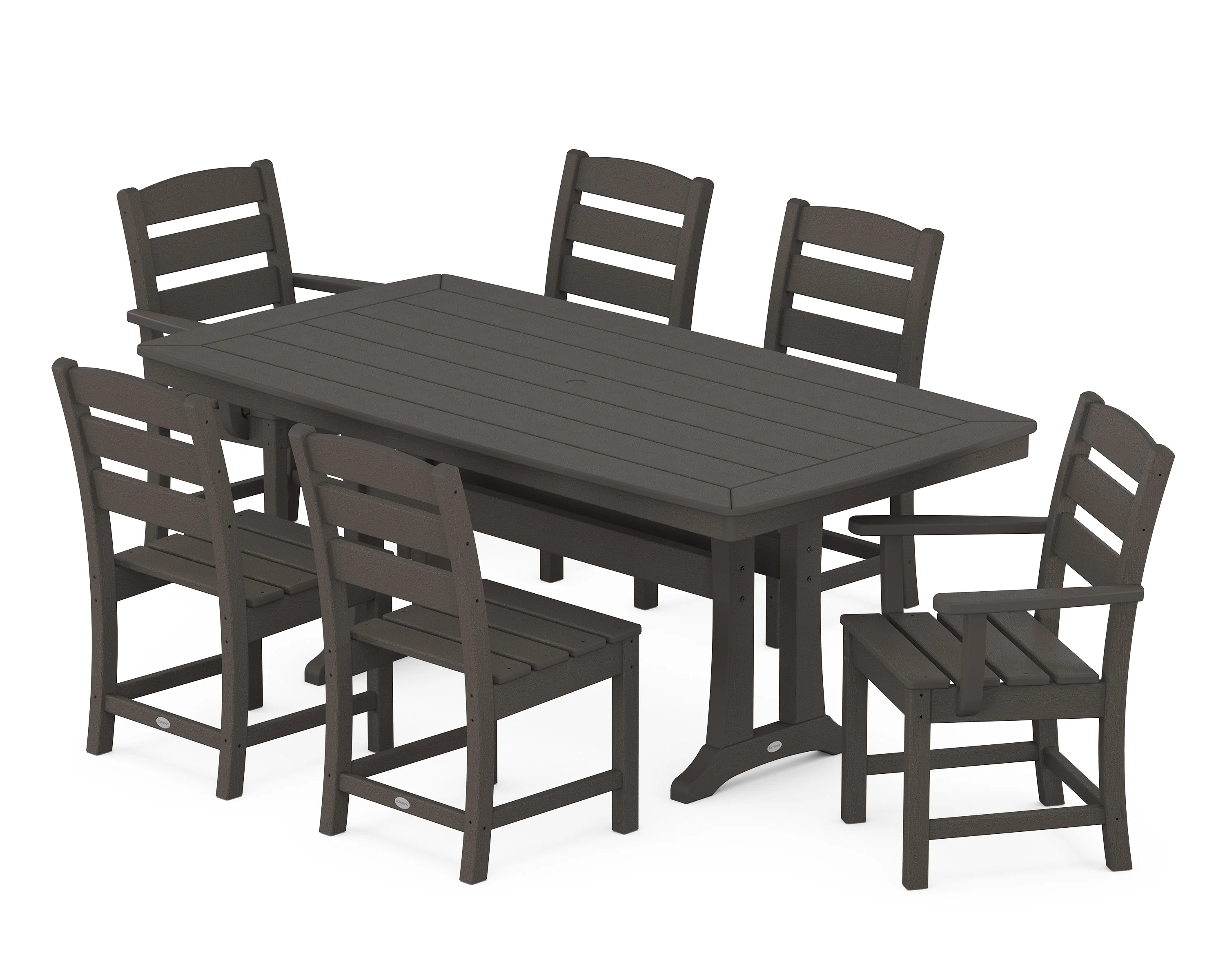 Lakeside 7-Piece Dining Set with Trestle Legs - Image 12