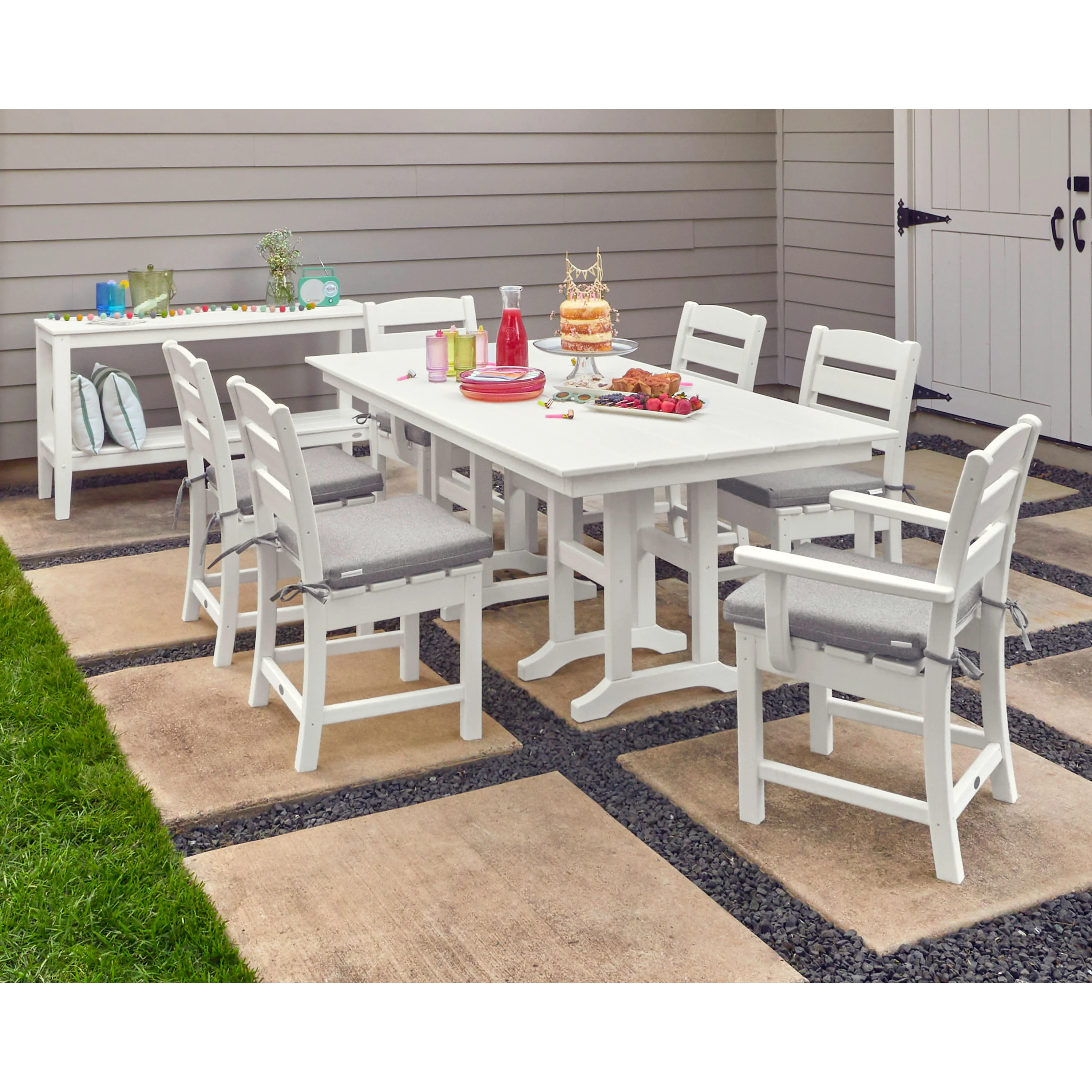 Lakeside 7-Piece Farmhouse Dining Set - Image 3