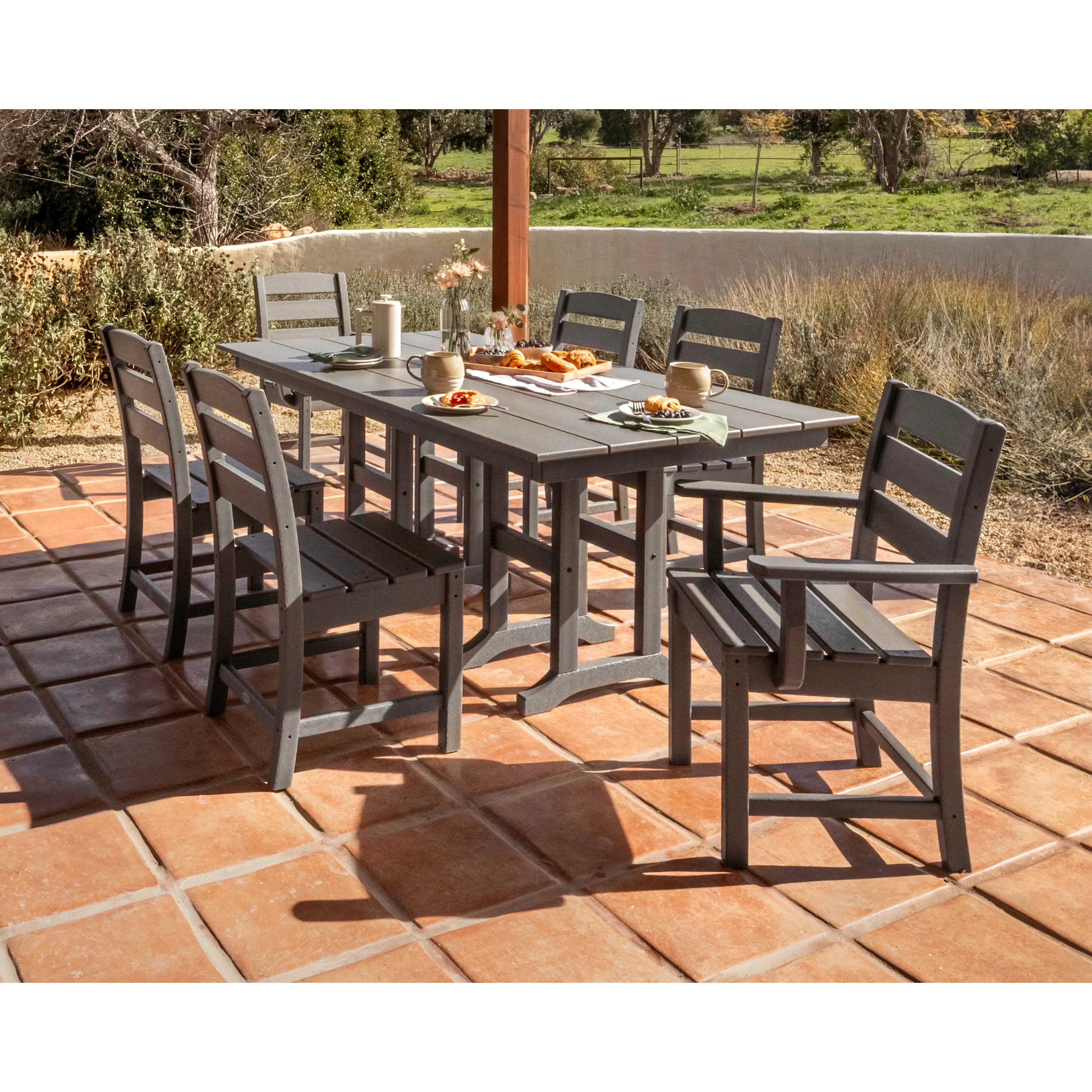 Lakeside 7-Piece Farmhouse Dining Set - Image 4