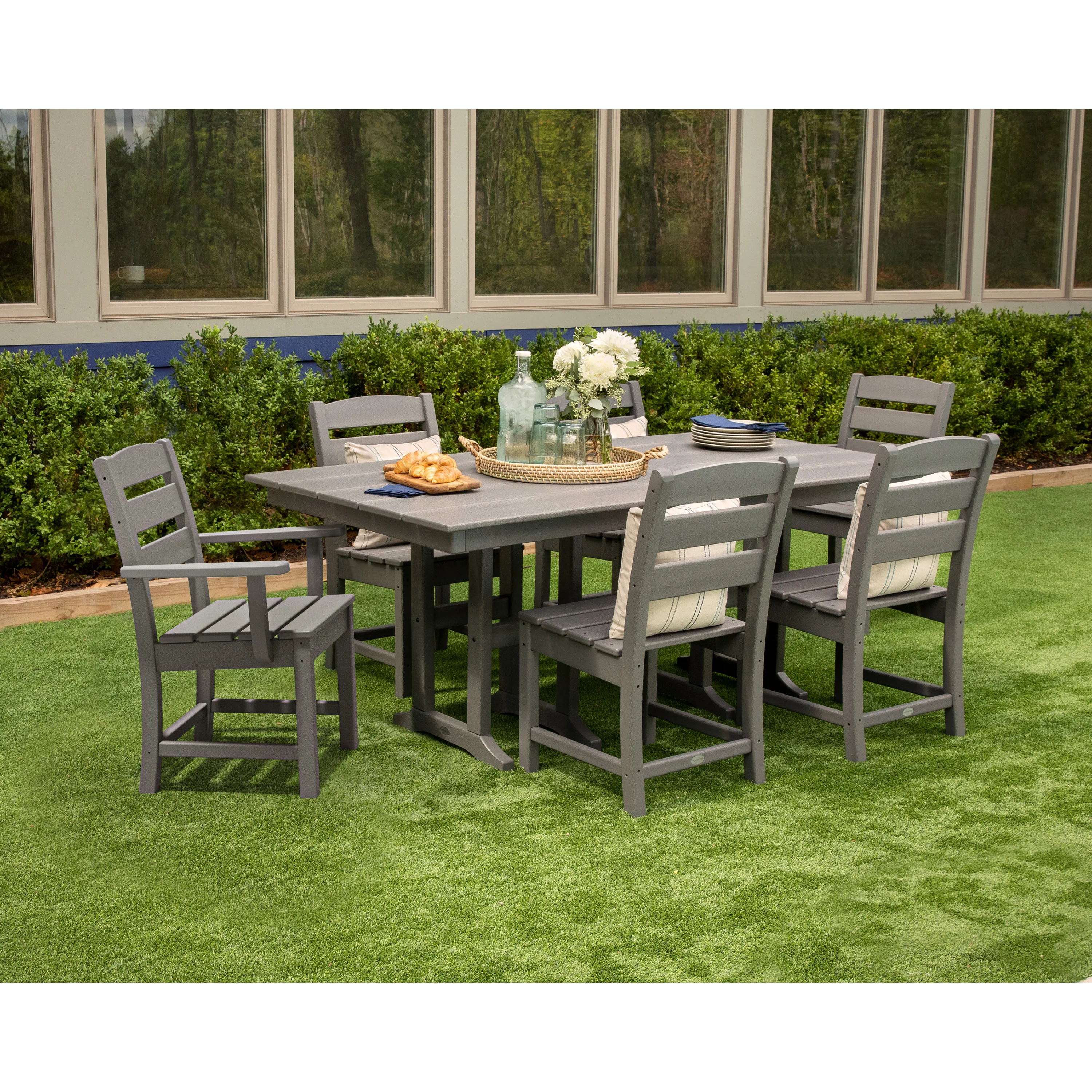 Lakeside 7-Piece Farmhouse Dining Set - Image 5