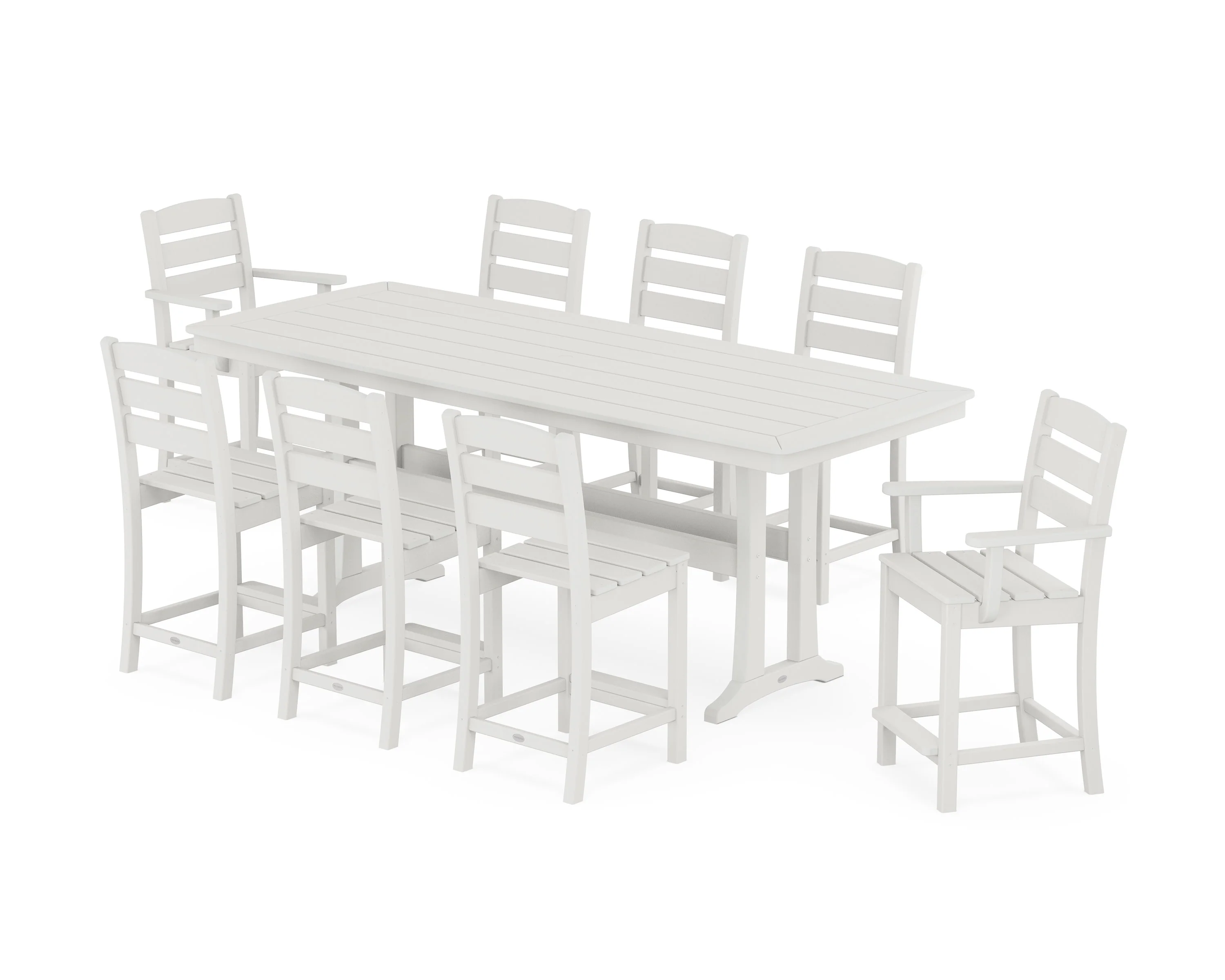 Lakeside 9-Piece Counter Set with Trestle Legs - Image 5