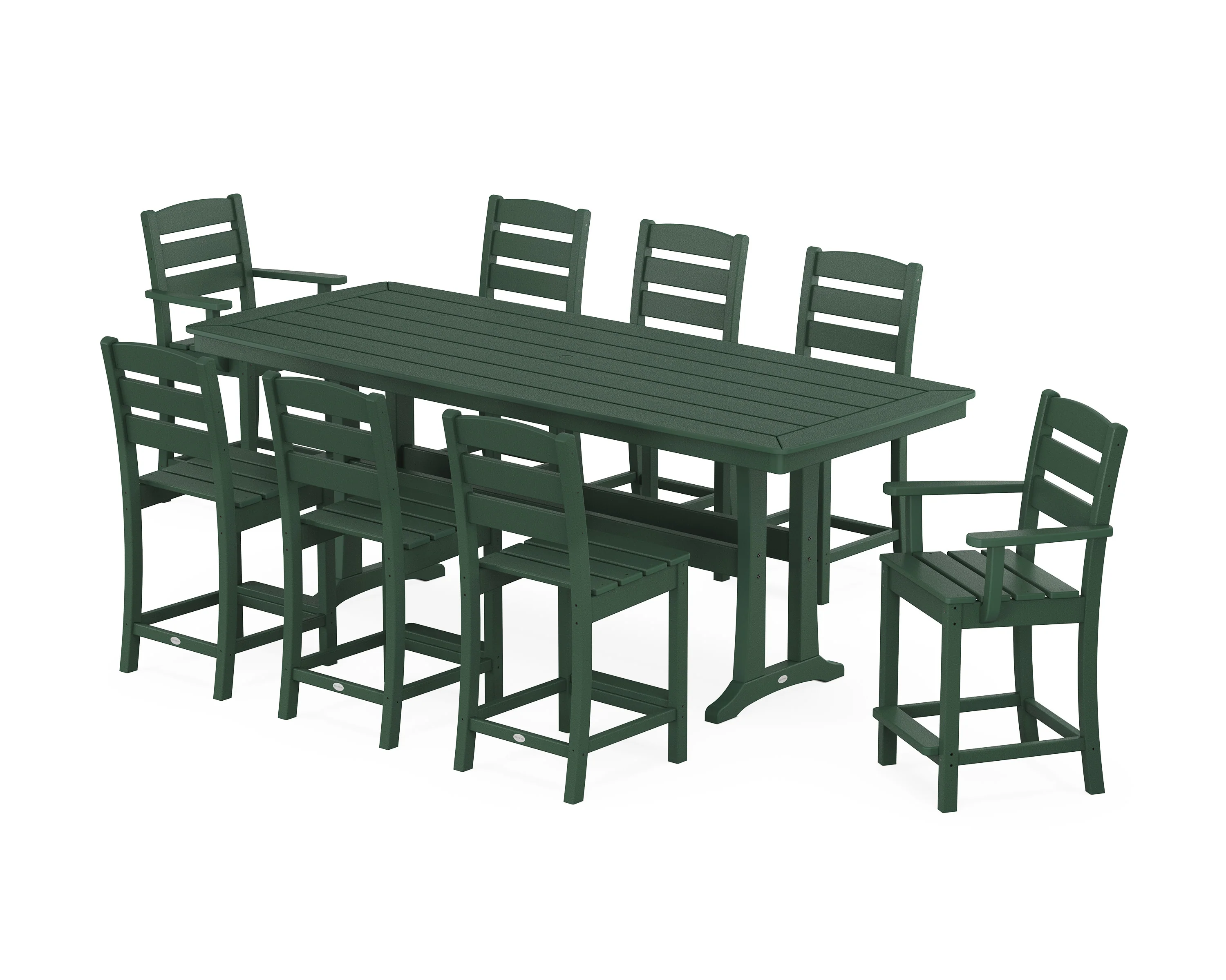 Lakeside 9-Piece Counter Set with Trestle Legs - Image 9