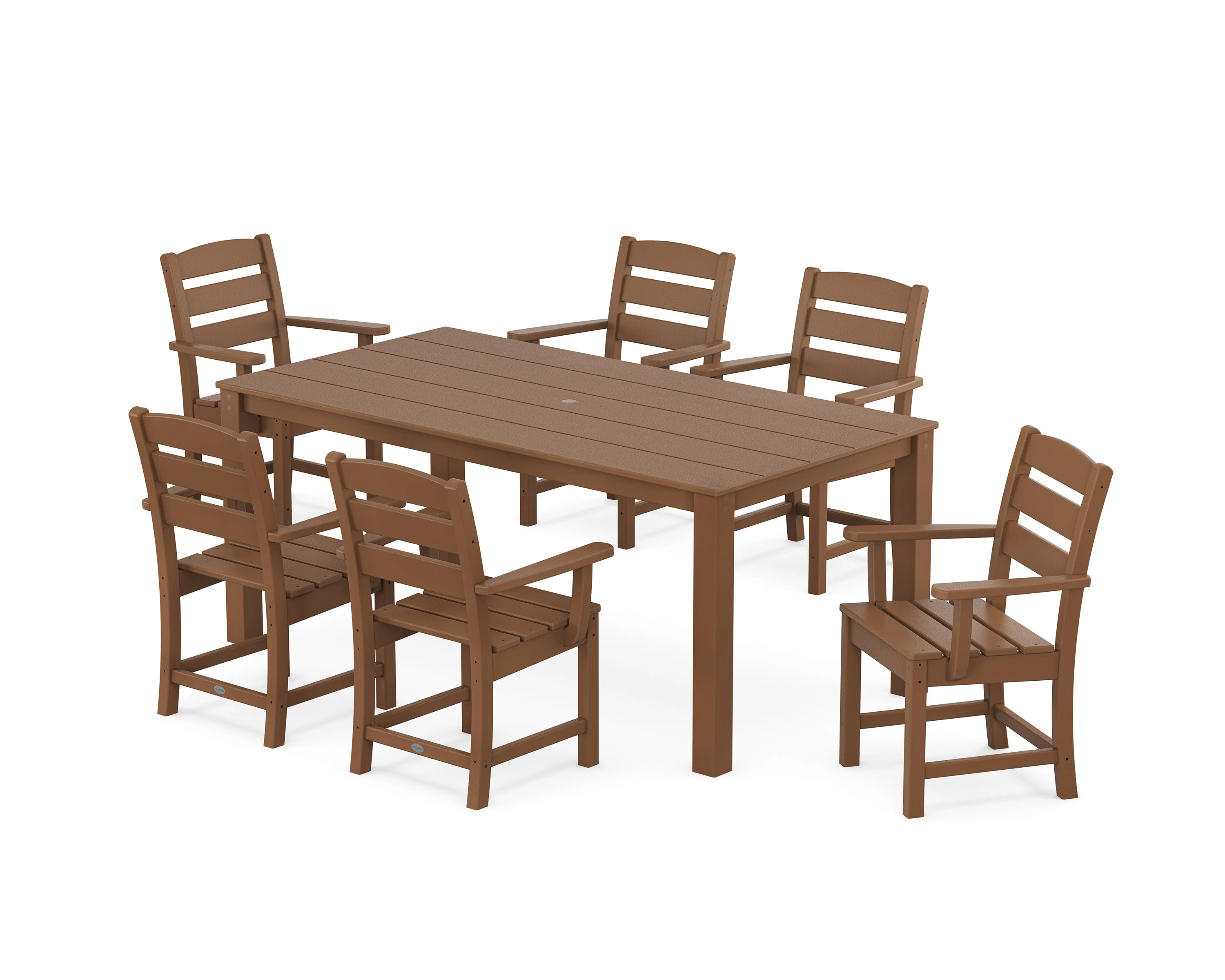 Lakeside Arm Chair 7-Piece Parsons Dining Set - Image 6