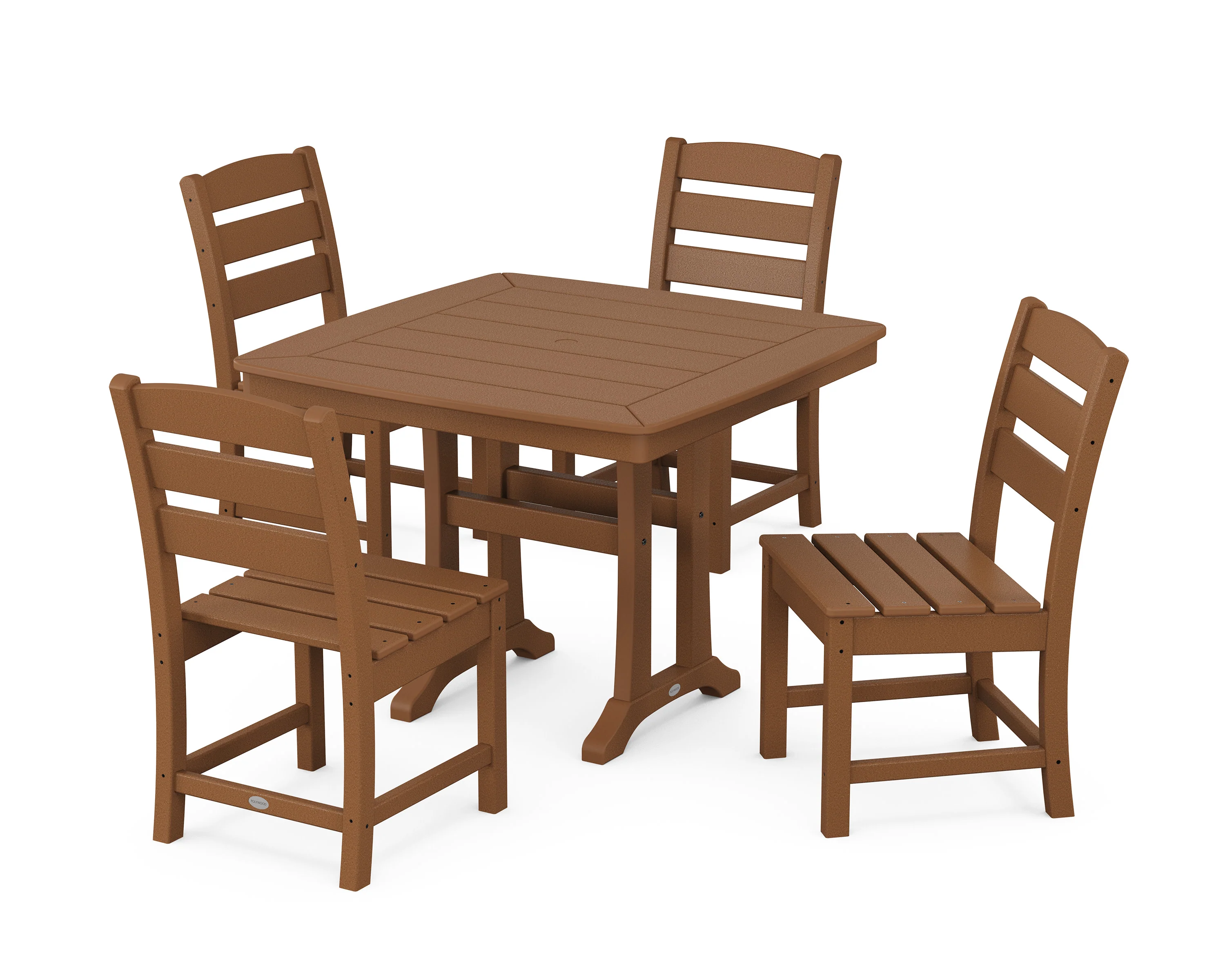 Lakeside Side Chair 5-Piece Dining Set with Trestle Legs - Image 10