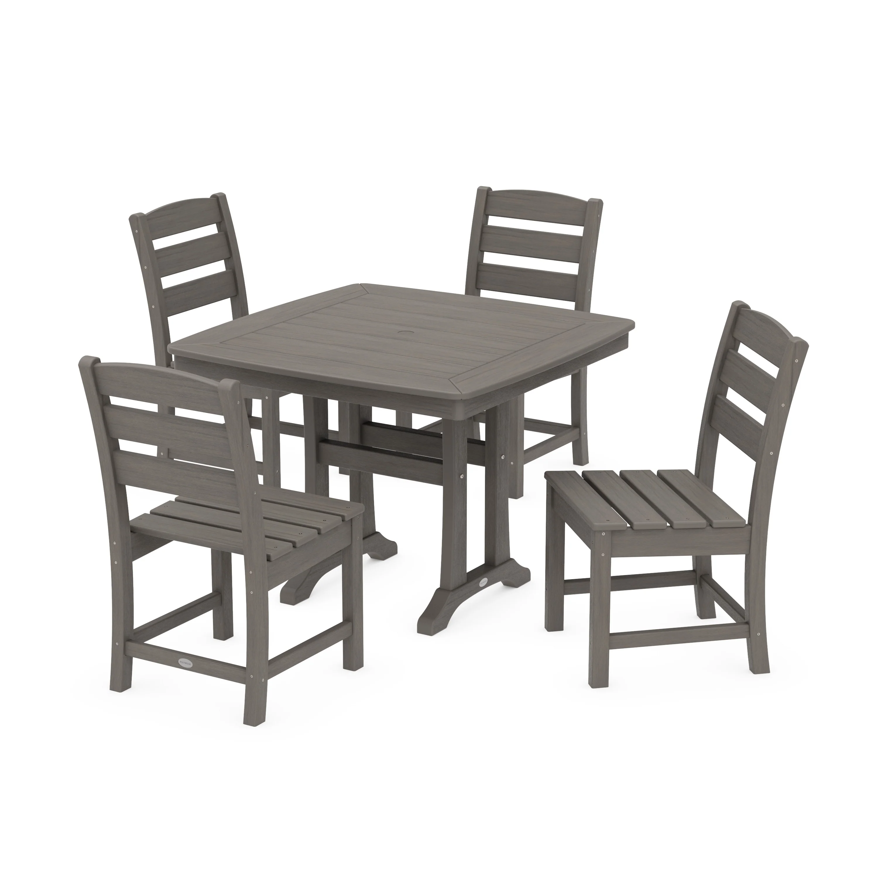 Lakeside Side Chair 5-Piece Dining Set with Trestle Legs - Image 13