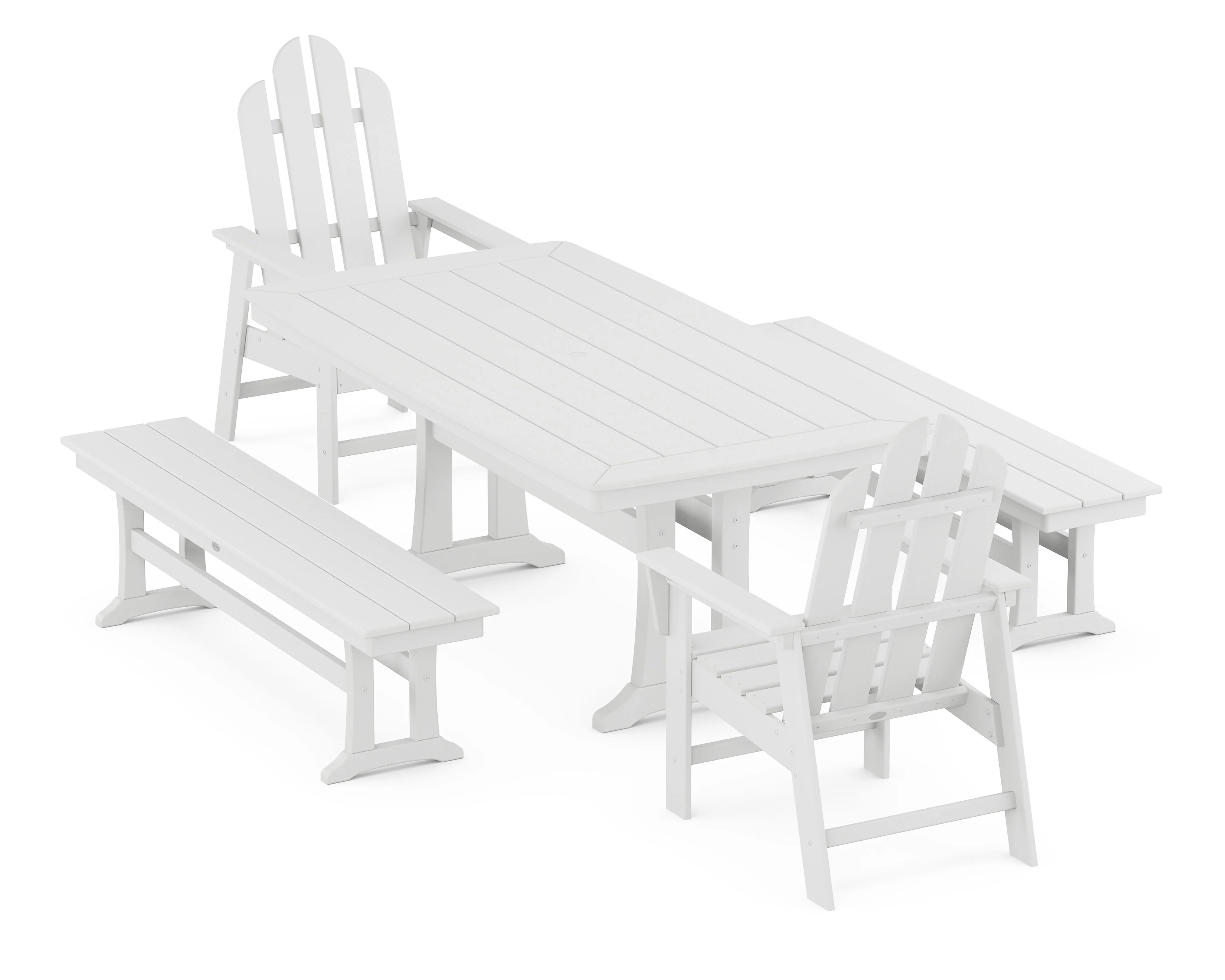 Long Island 5-Piece Dining Set with Trestle Legs - Image 5