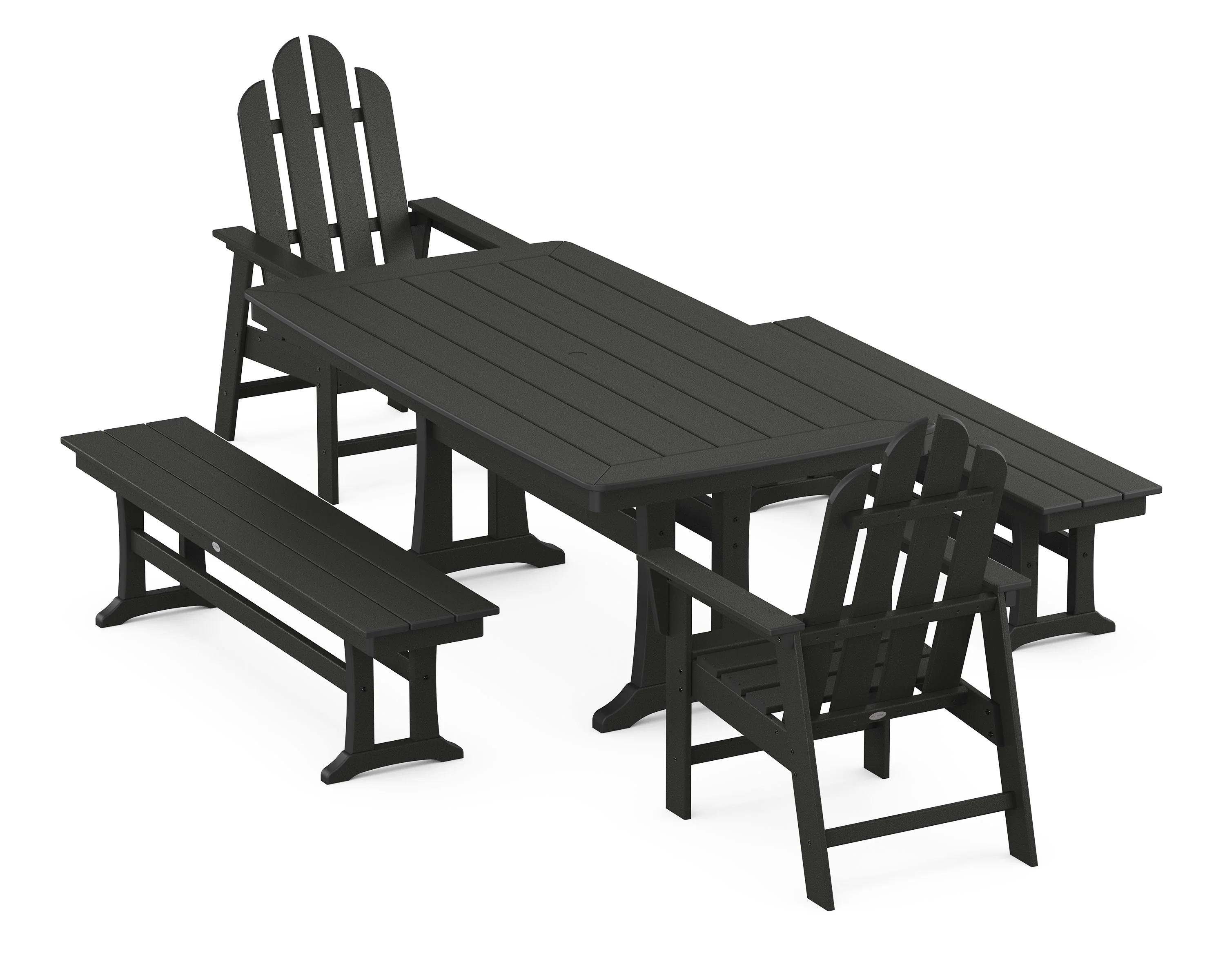 Long Island 5-Piece Dining Set with Trestle Legs - Image 6