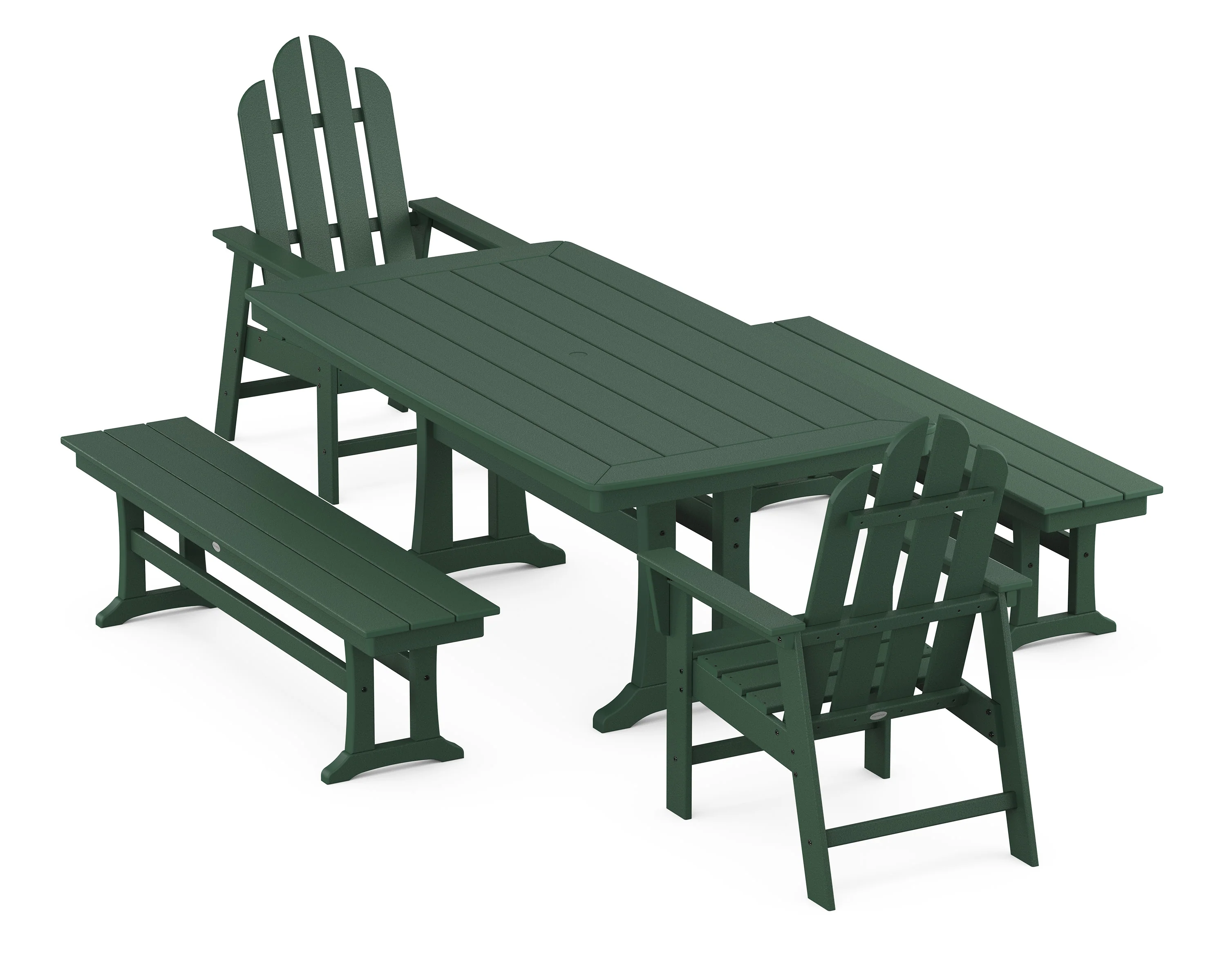 Long Island 5-Piece Dining Set with Trestle Legs - Image 9