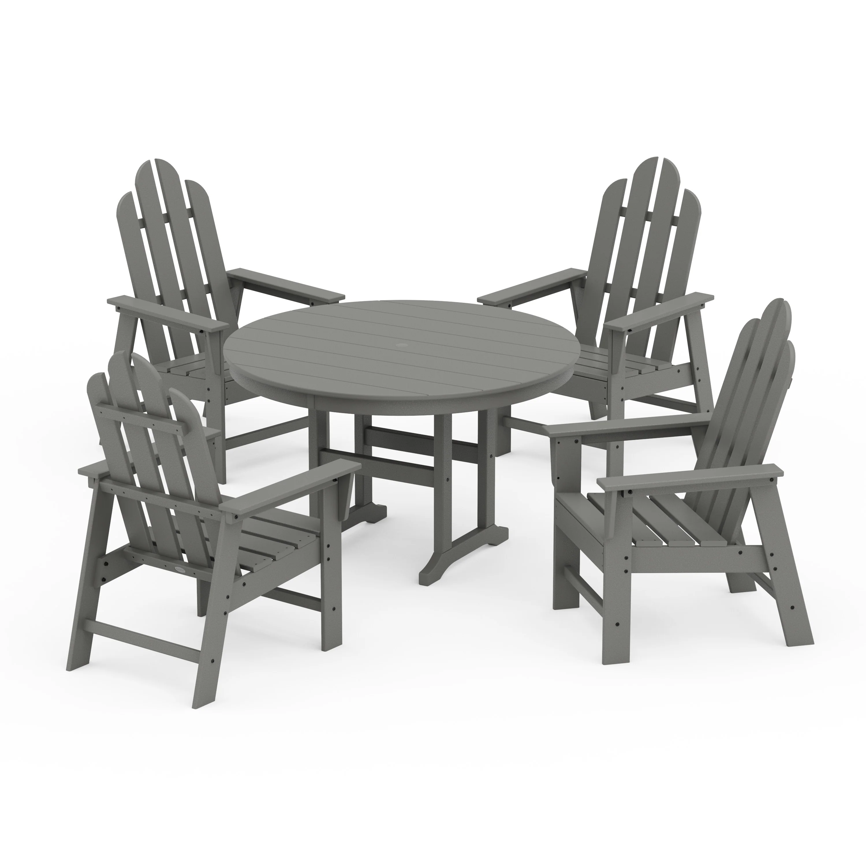 Long Island 5-Piece Round Farmhouse Dining Set