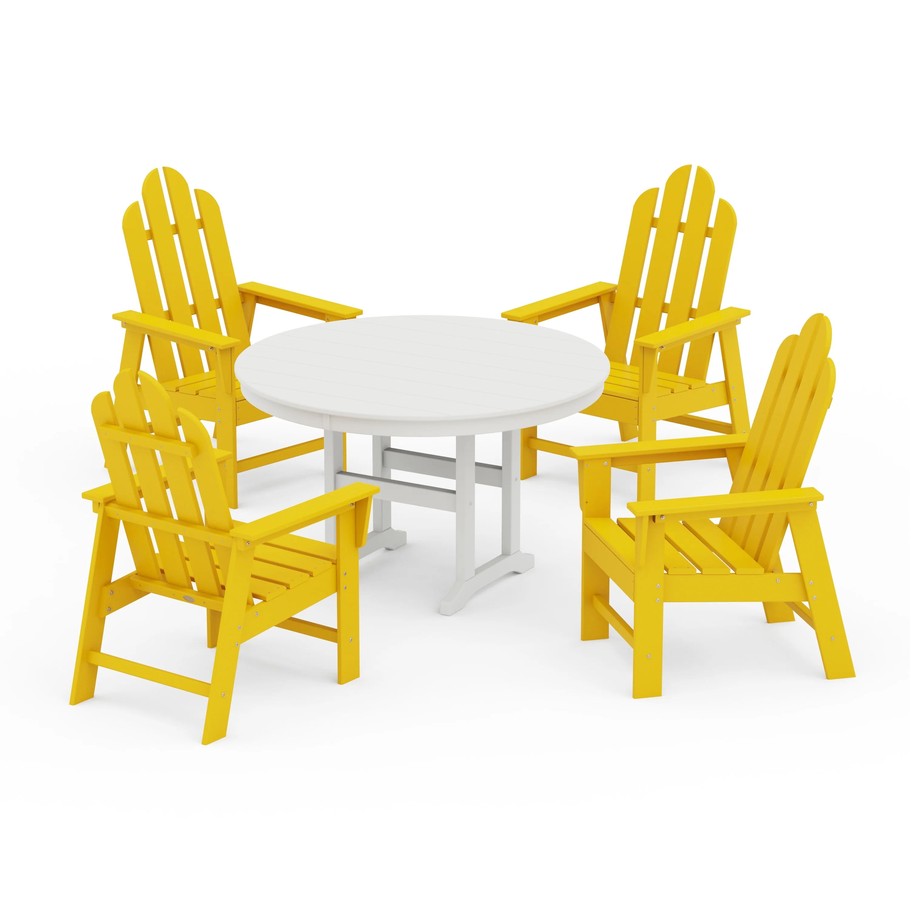 Long Island 5-Piece Round Farmhouse Dining Set - Image 13