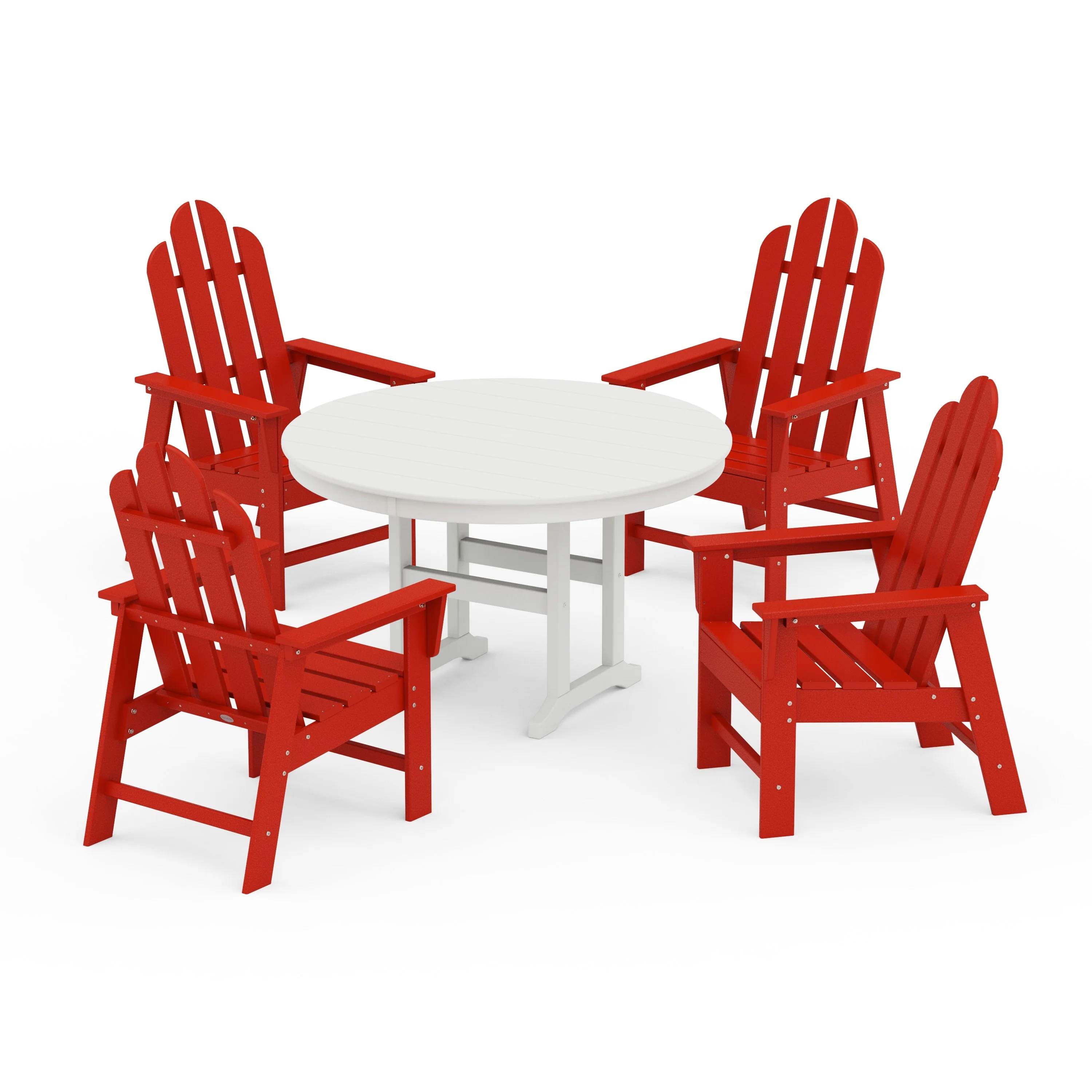 Long Island 5-Piece Round Farmhouse Dining Set - Image 5