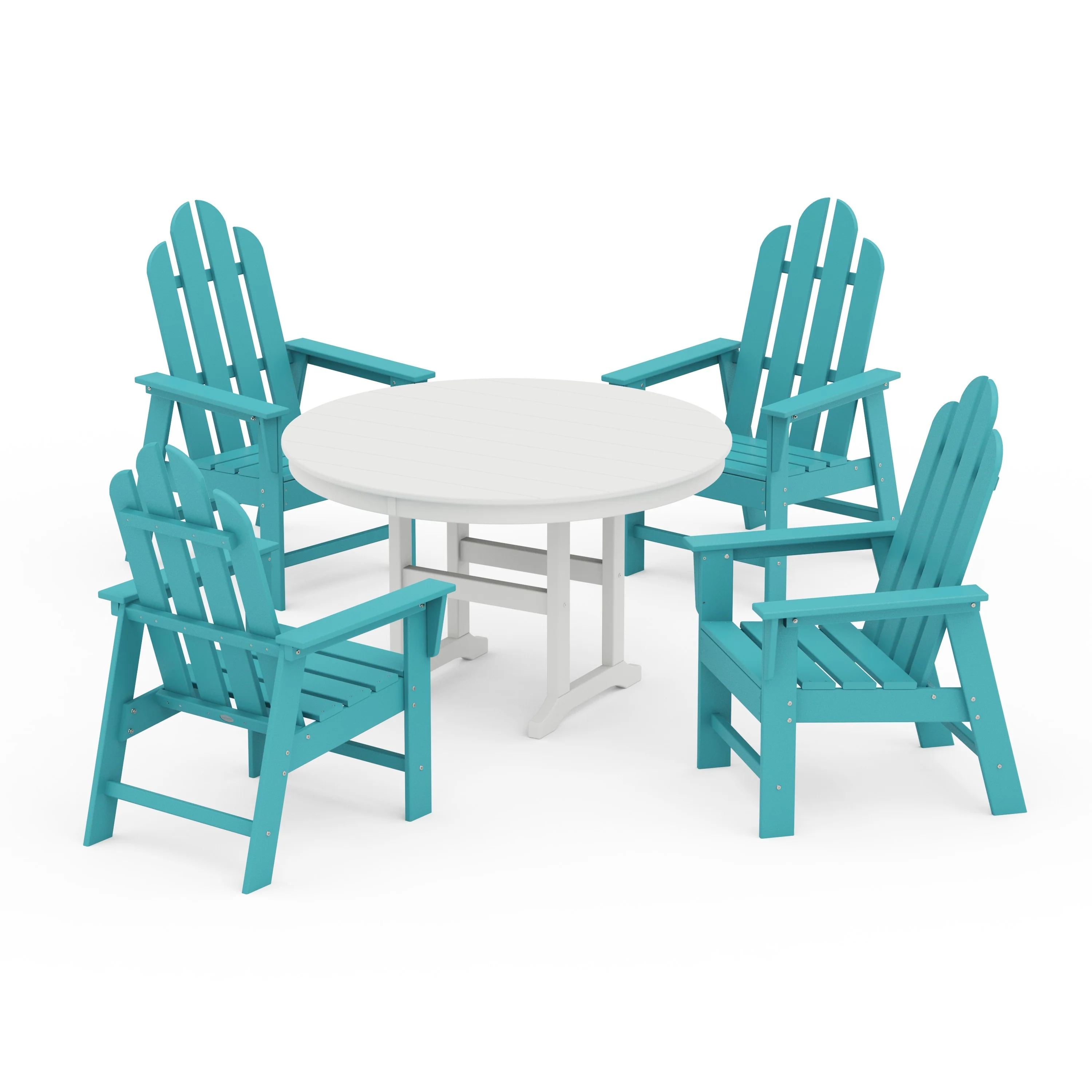 Long Island 5-Piece Round Farmhouse Dining Set - Image 8
