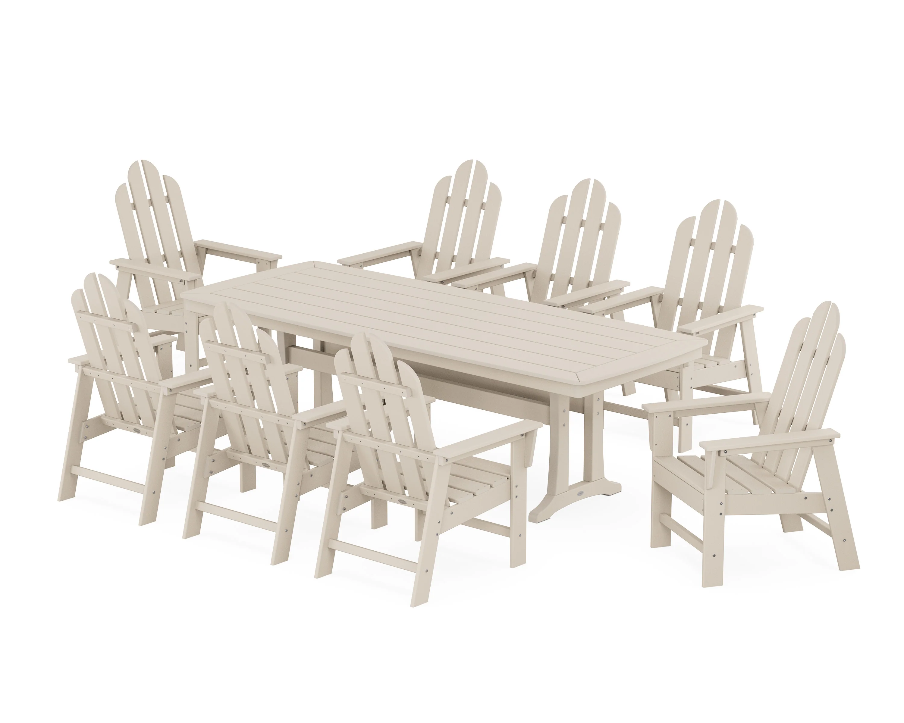 Long Island 9-Piece Dining Set with Trestle Legs - Image 7