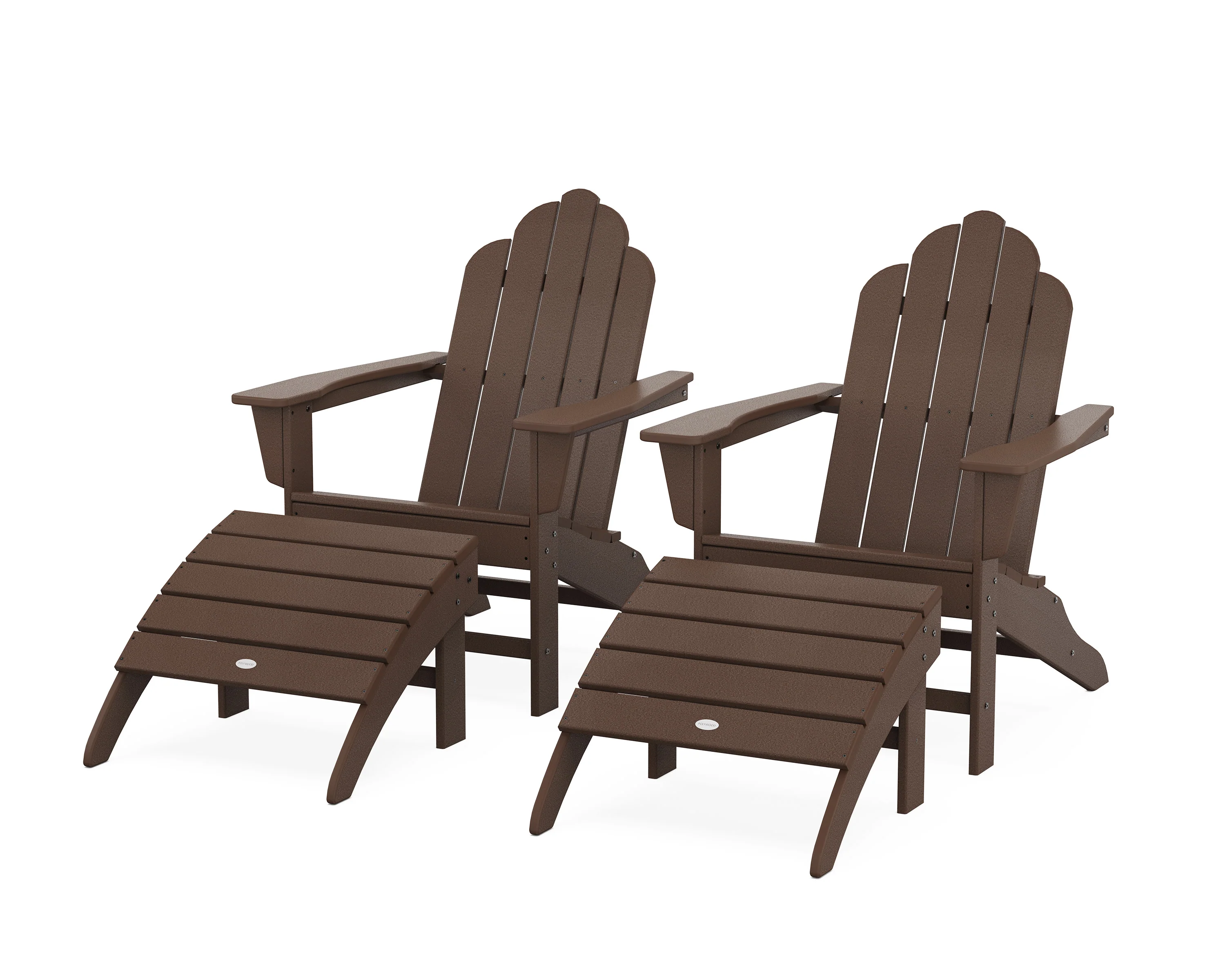 Long Island Adirondack Chair 4-Piece Set with Ottomans - Image 7