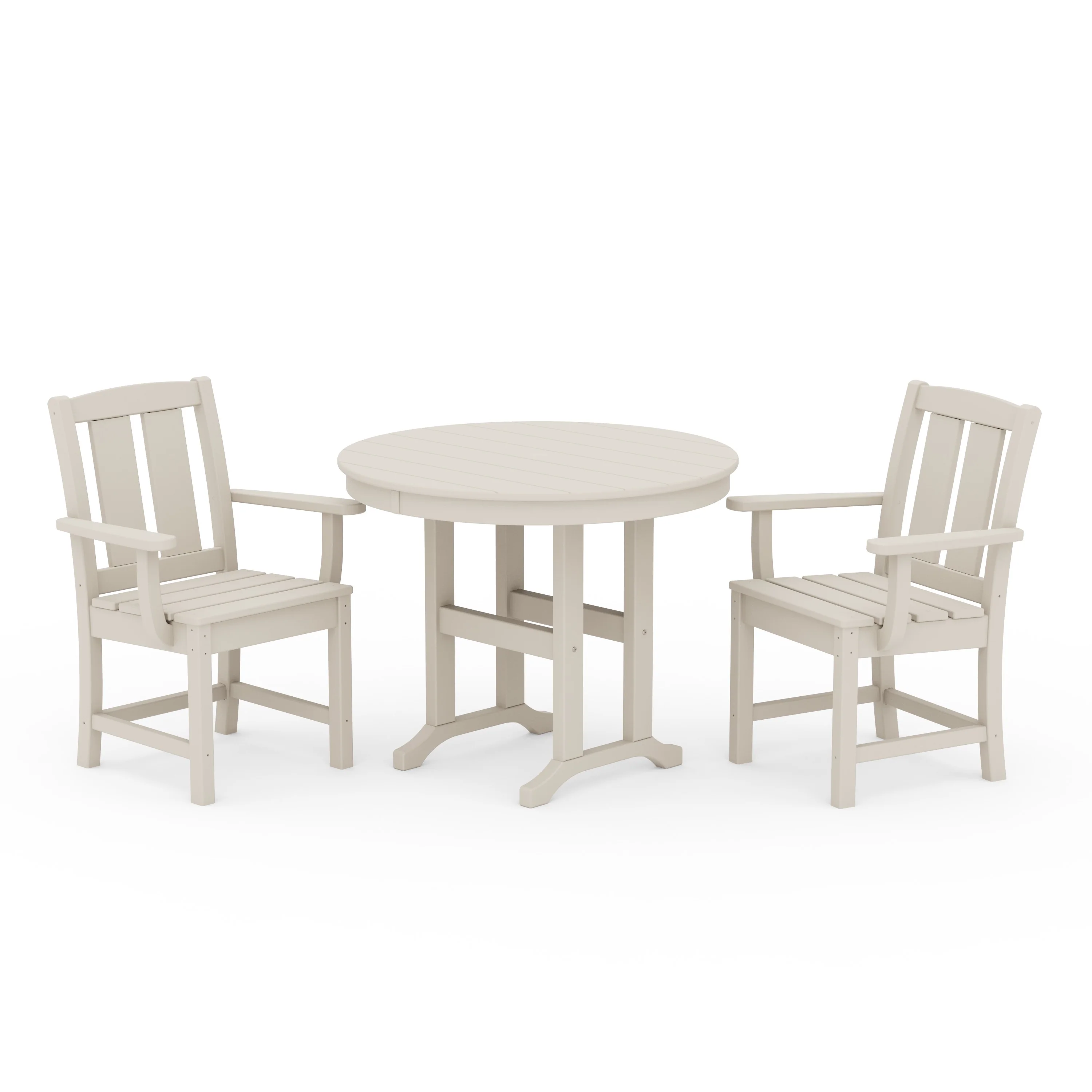 Mission 3-Piece Farmhouse Dining Set - Image 5