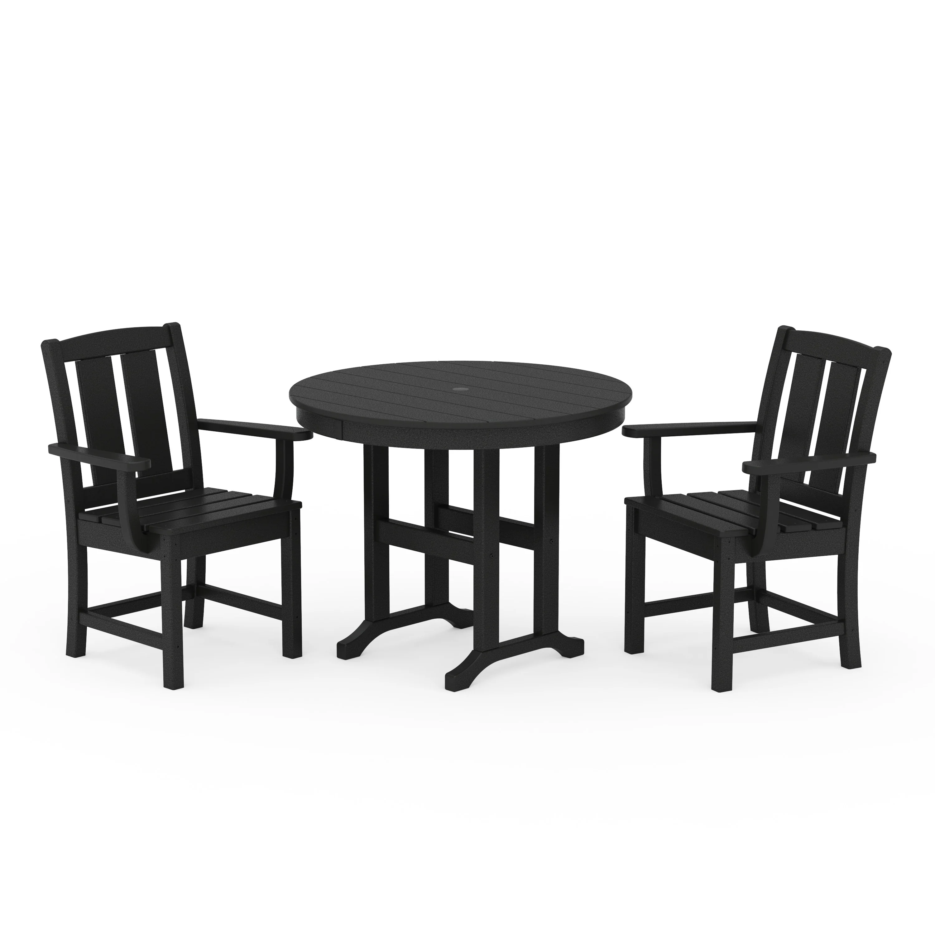 Mission 3-Piece Farmhouse Dining Set - Image 9