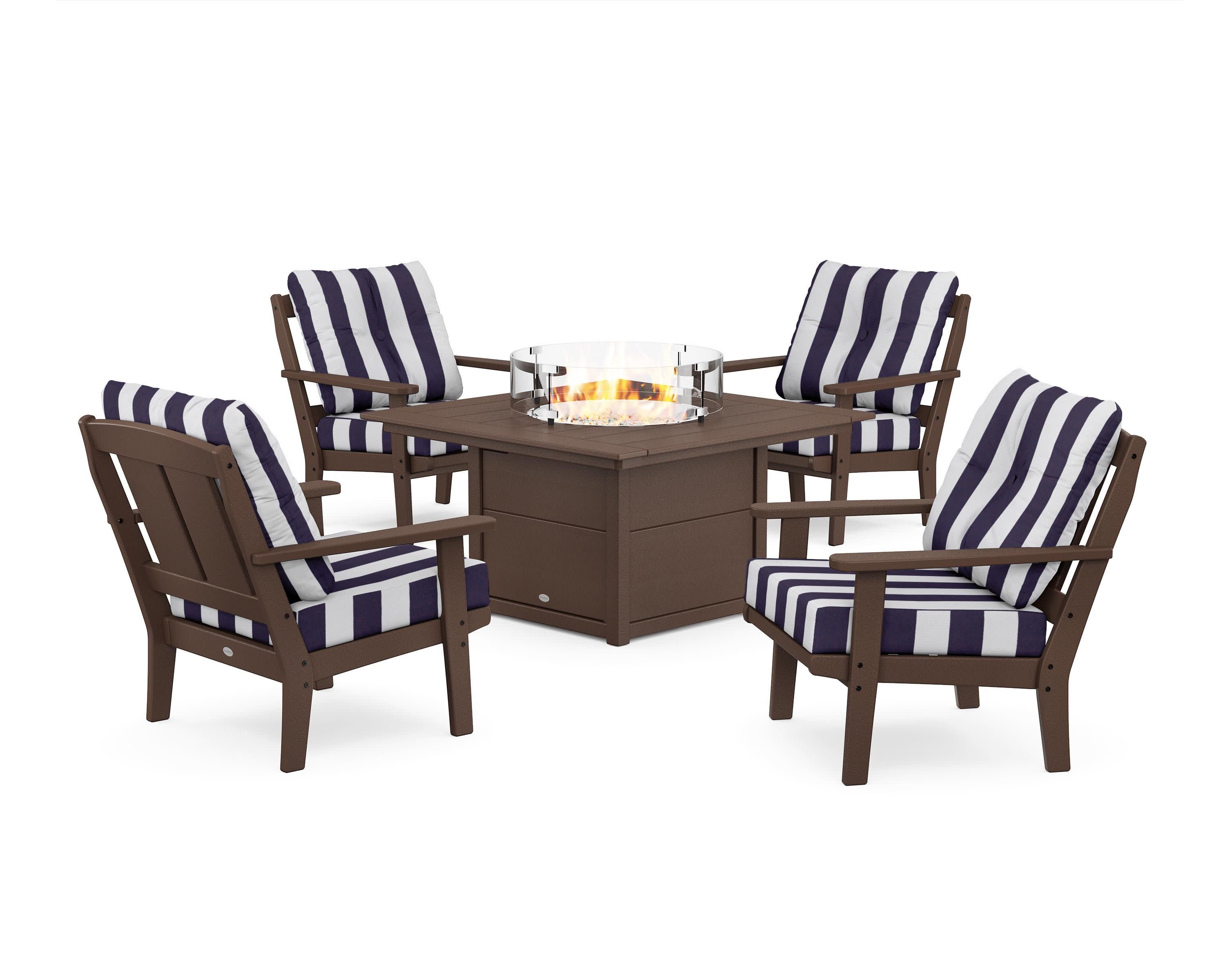 Mission 5-Piece Deep Seating Set with Fire Pit Table - Image 119