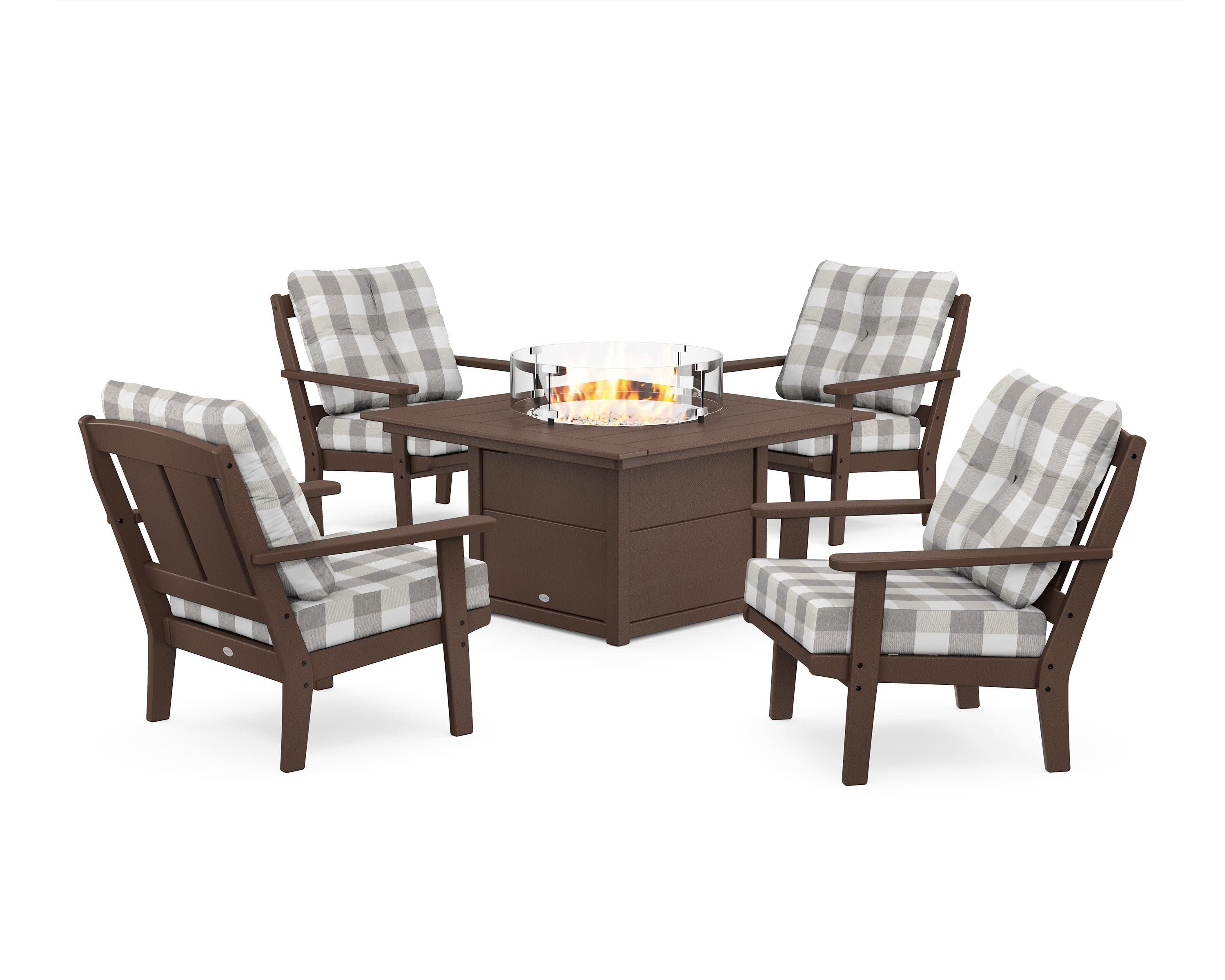 Mission 5-Piece Deep Seating Set with Fire Pit Table - Image 126