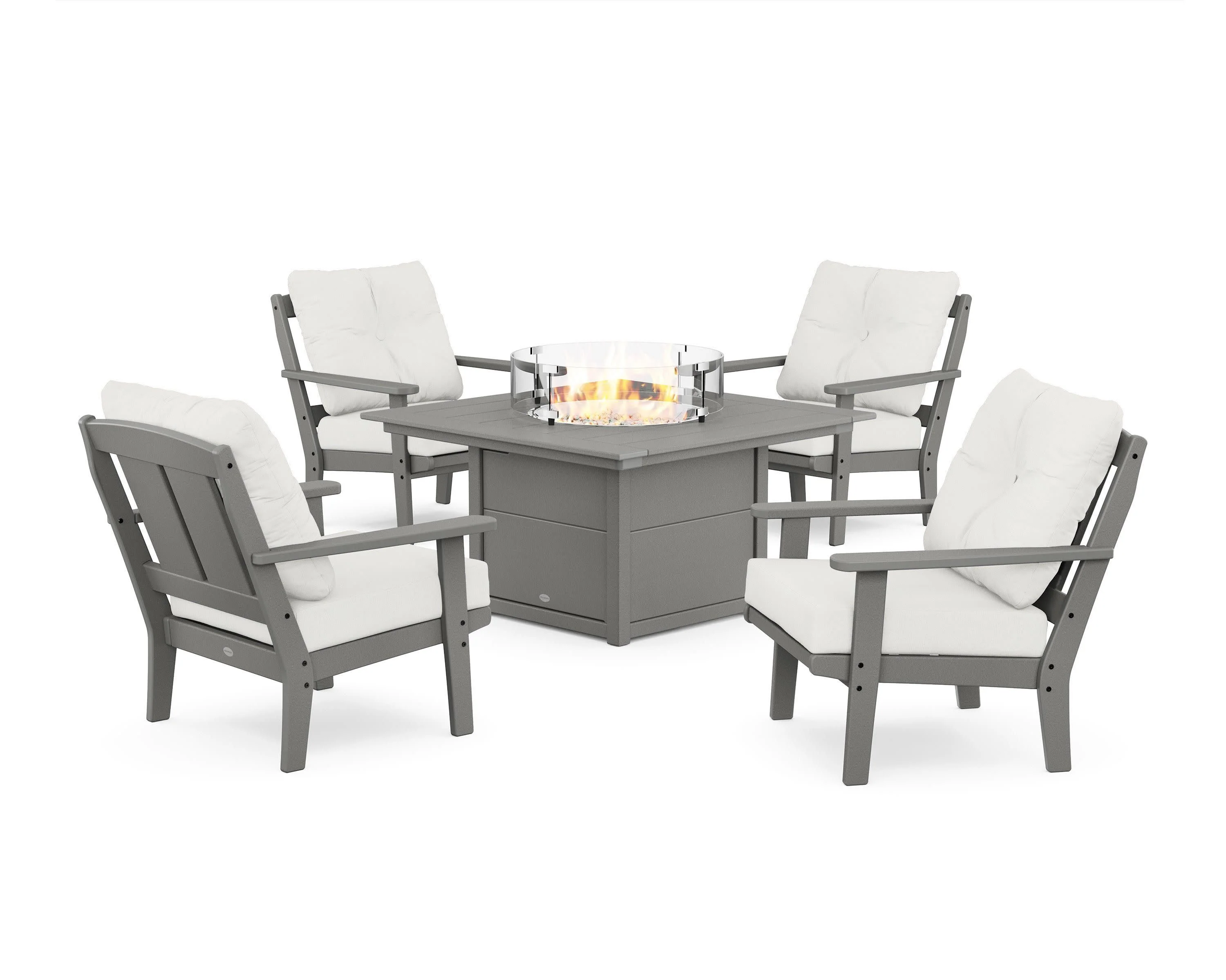 Mission 5-Piece Deep Seating Set with Fire Pit Table - Image 145