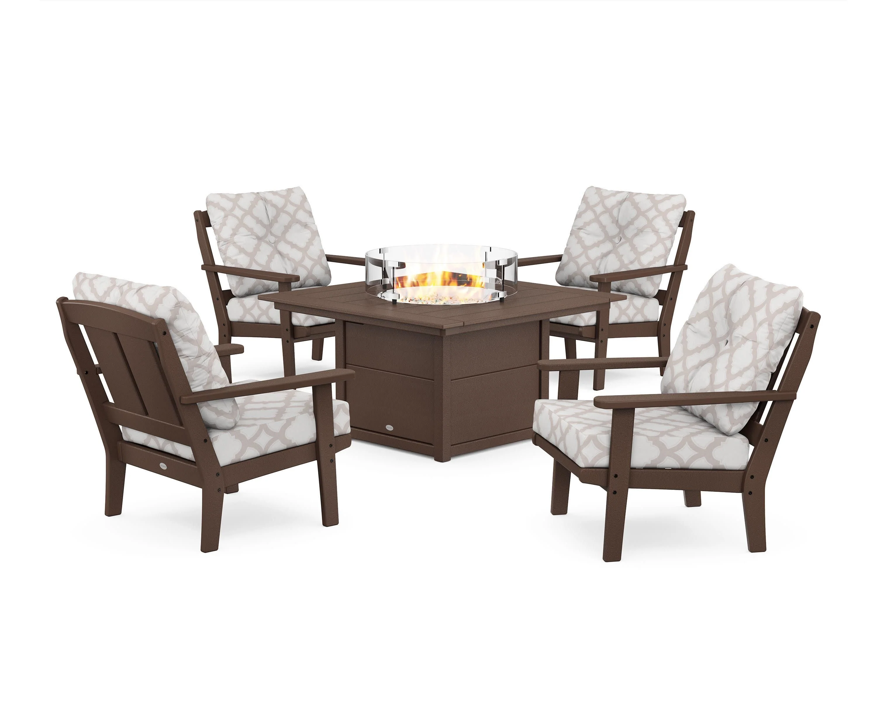 Mission 5-Piece Deep Seating Set with Fire Pit Table - Image 149