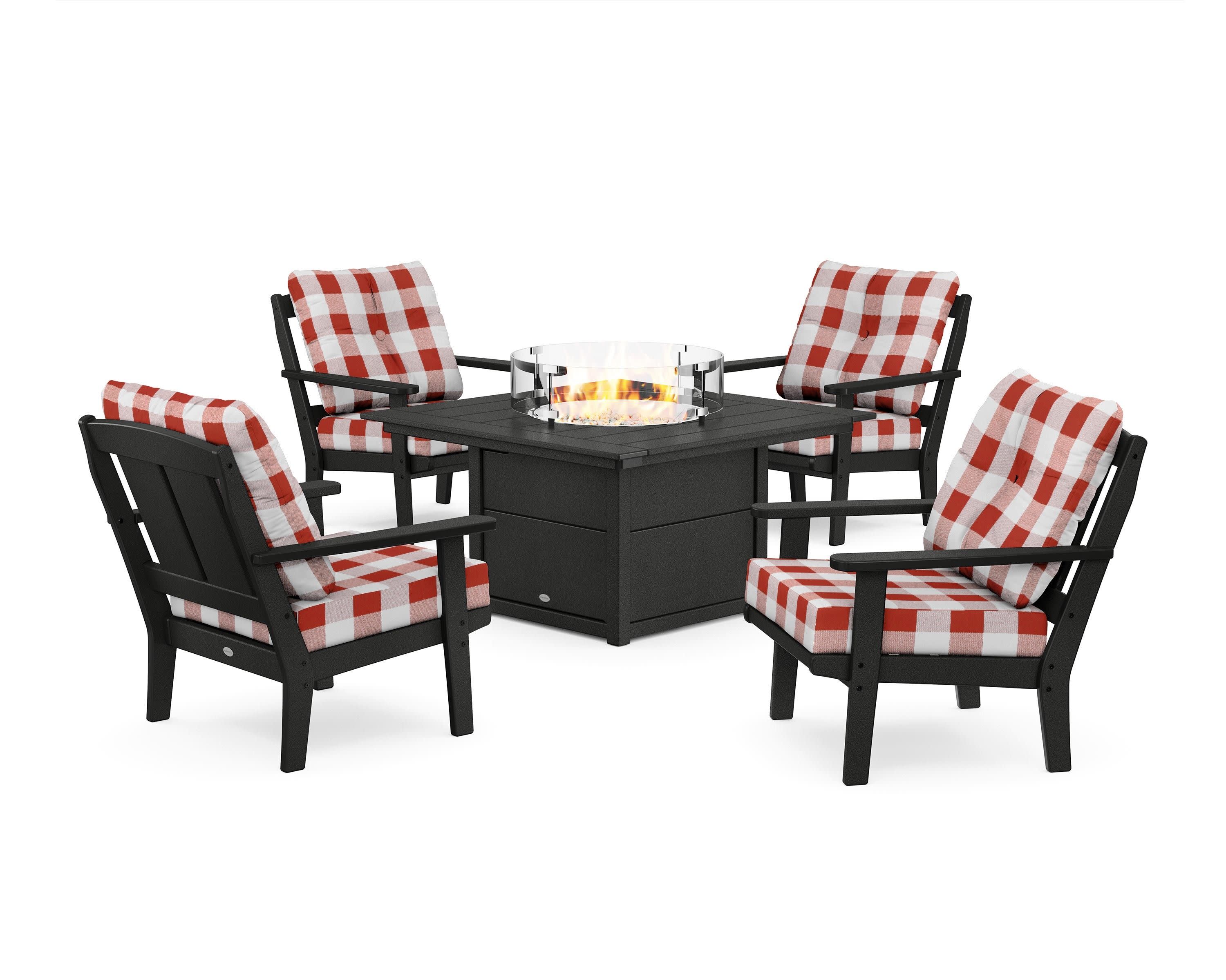 Mission 5-Piece Deep Seating Set with Fire Pit Table - Image 154