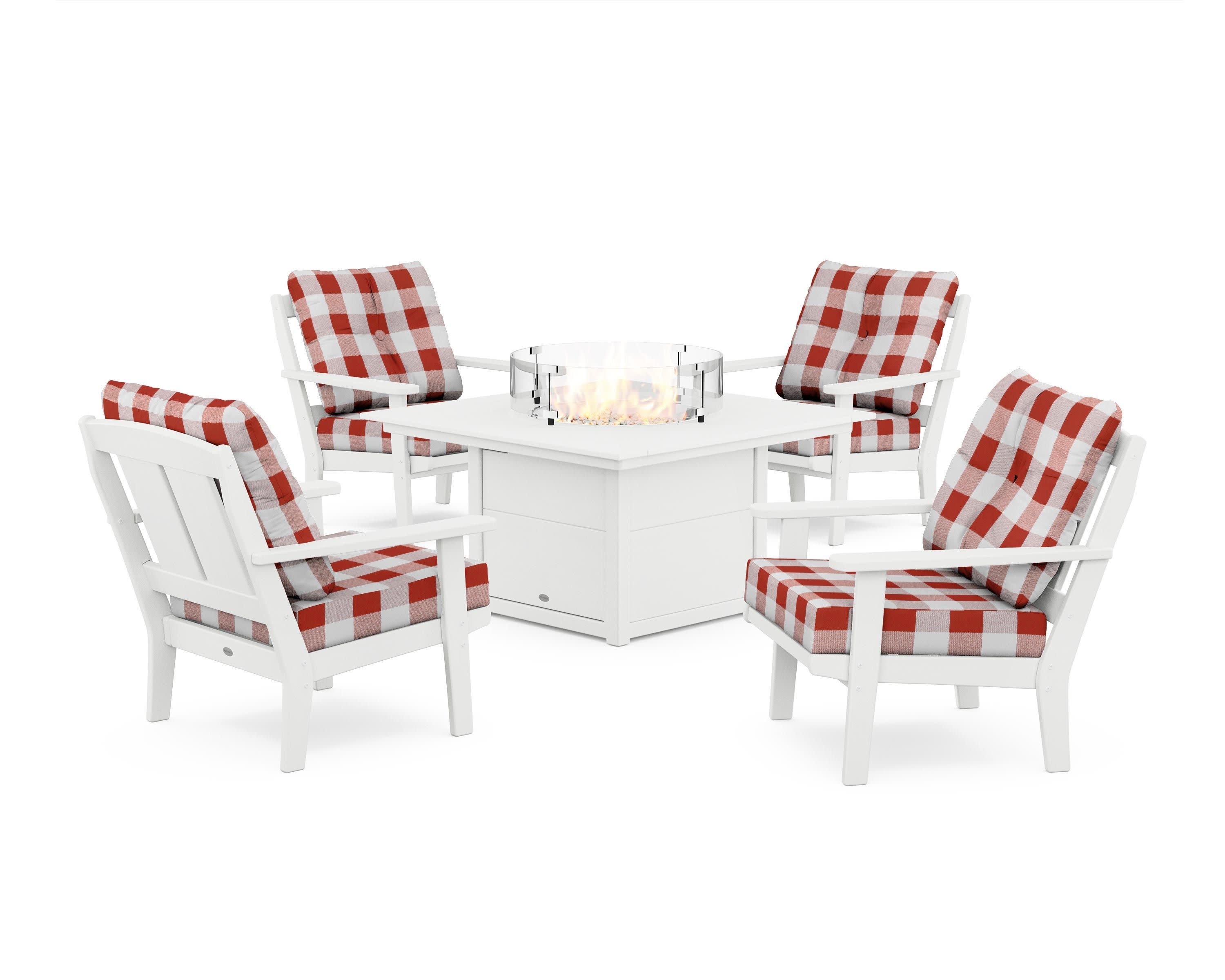 Mission 5-Piece Deep Seating Set with Fire Pit Table - Image 157