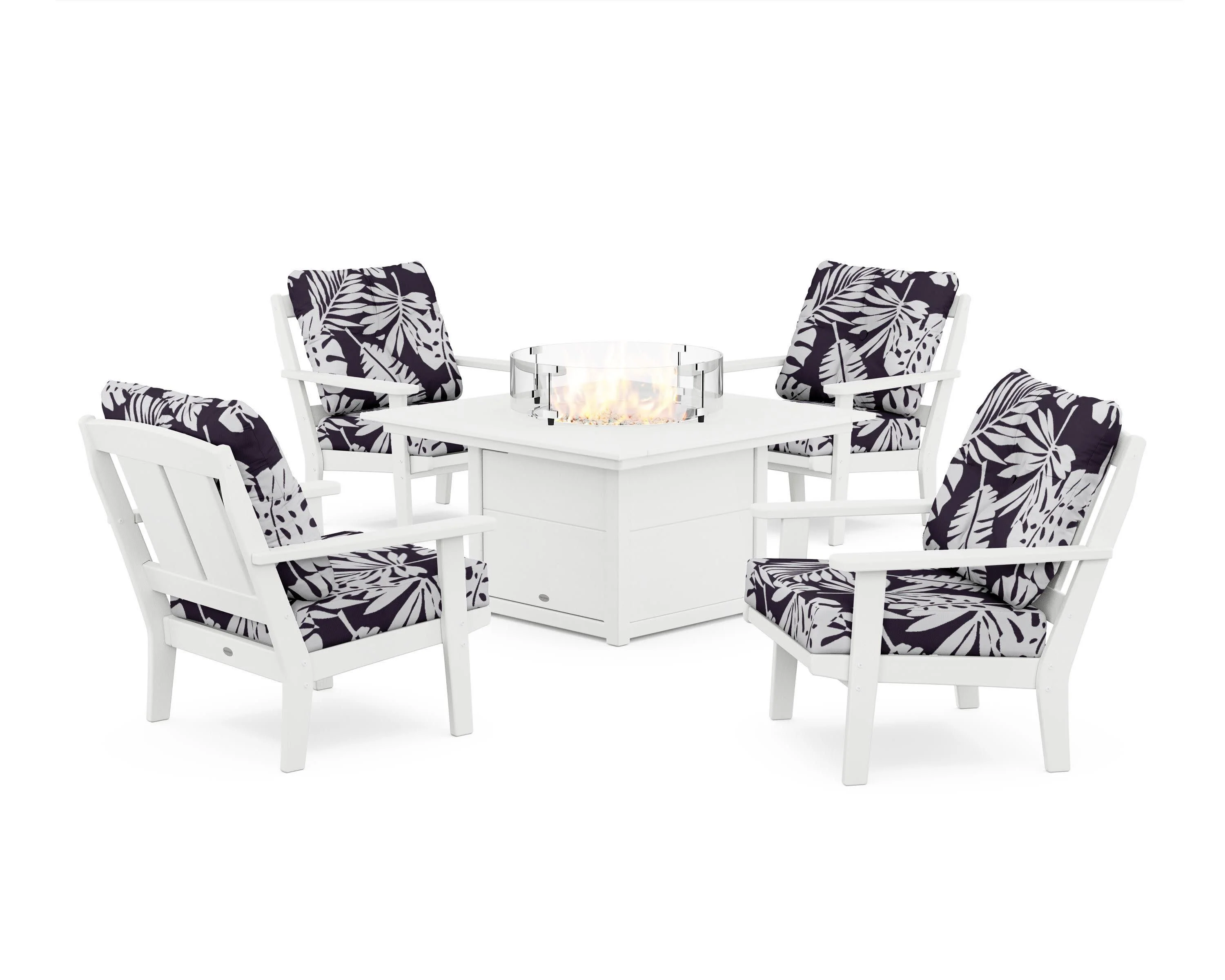 Mission 5-Piece Deep Seating Set with Fire Pit Table - Image 160