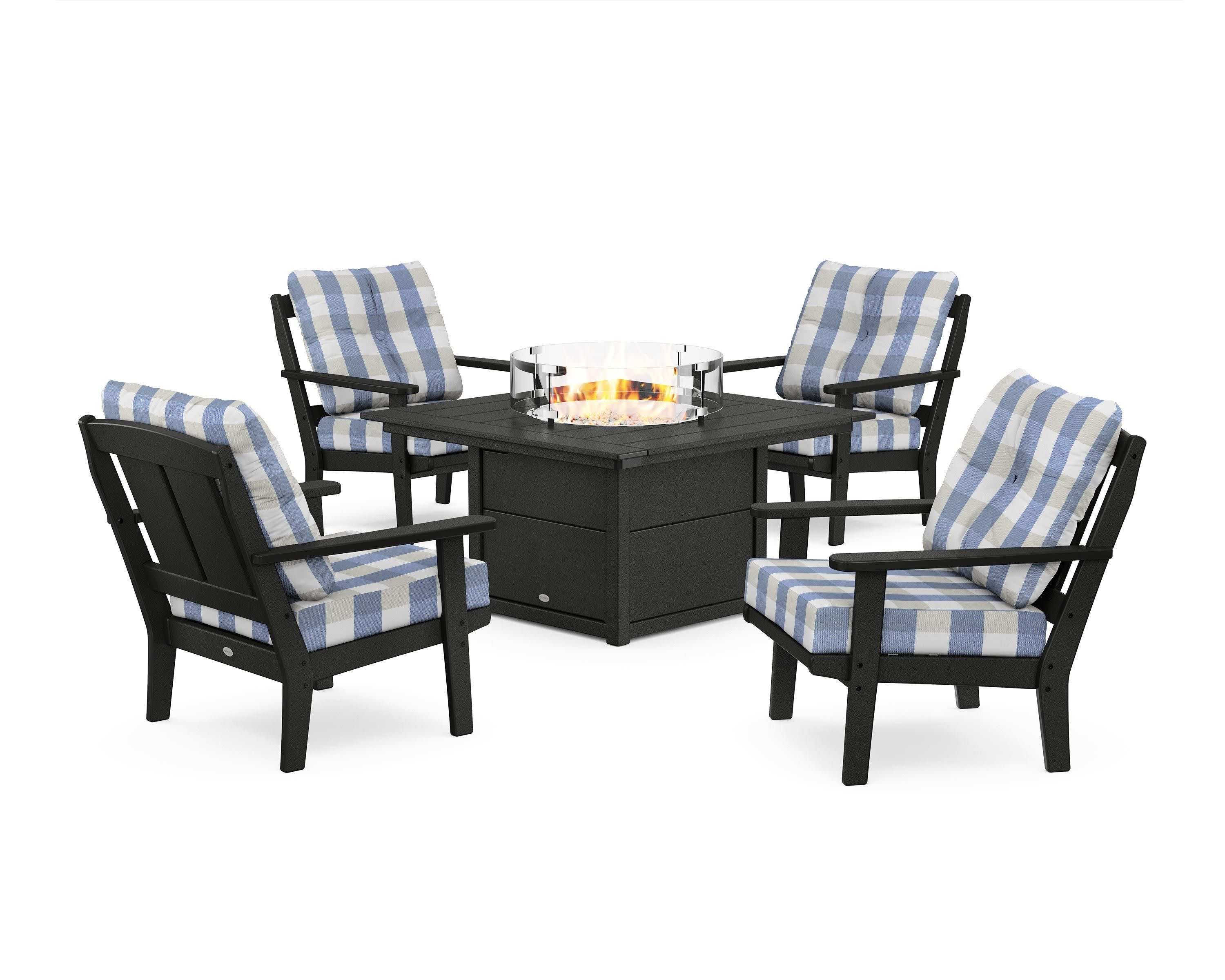 Mission 5-Piece Deep Seating Set with Fire Pit Table - Image 161