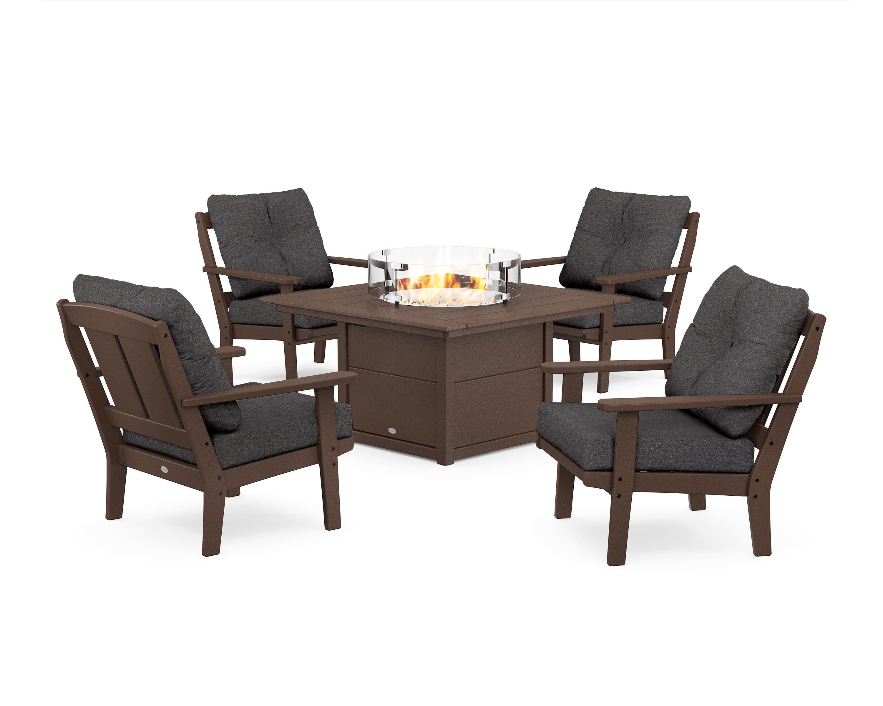 Mission 5-Piece Deep Seating Set with Fire Pit Table - Image 163