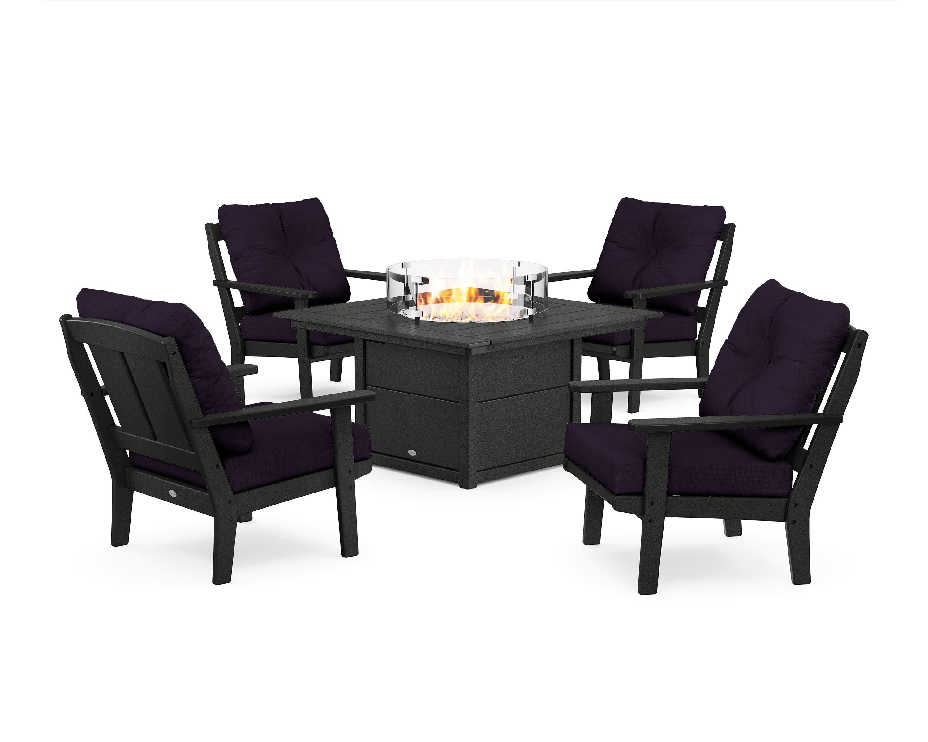 Mission 5-Piece Deep Seating Set with Fire Pit Table - Image 168
