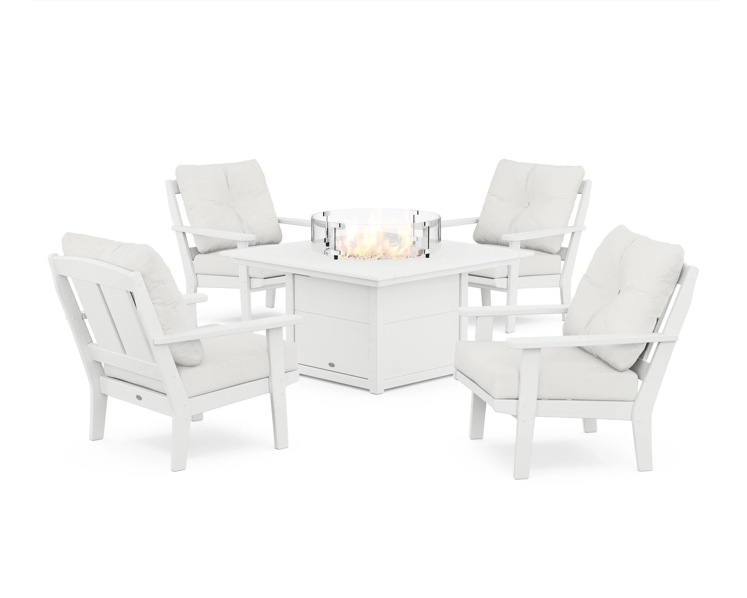 Mission 5-Piece Deep Seating Set with Fire Pit Table - Image 17