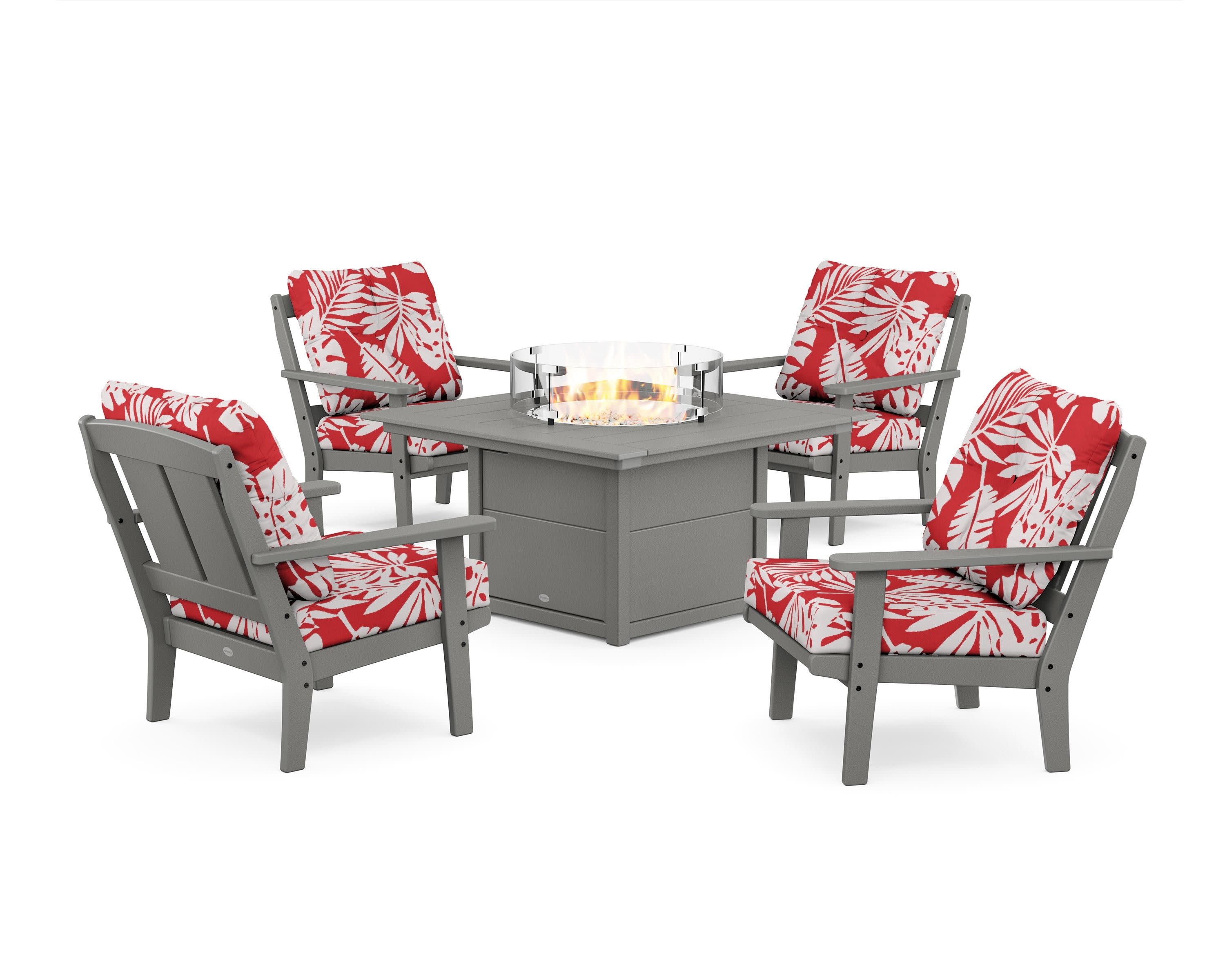 Mission 5-Piece Deep Seating Set with Fire Pit Table - Image 178