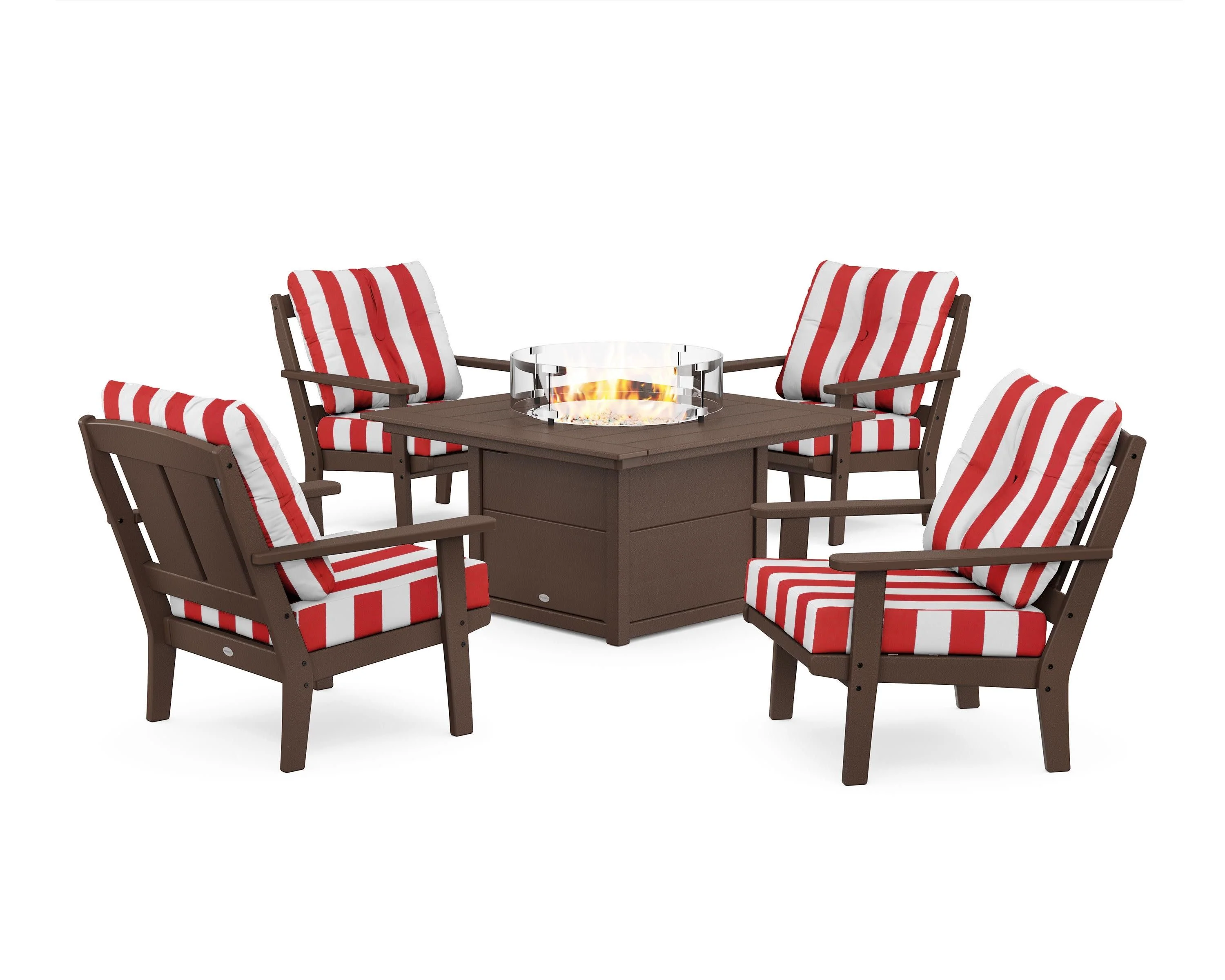 Mission 5-Piece Deep Seating Set with Fire Pit Table - Image 181