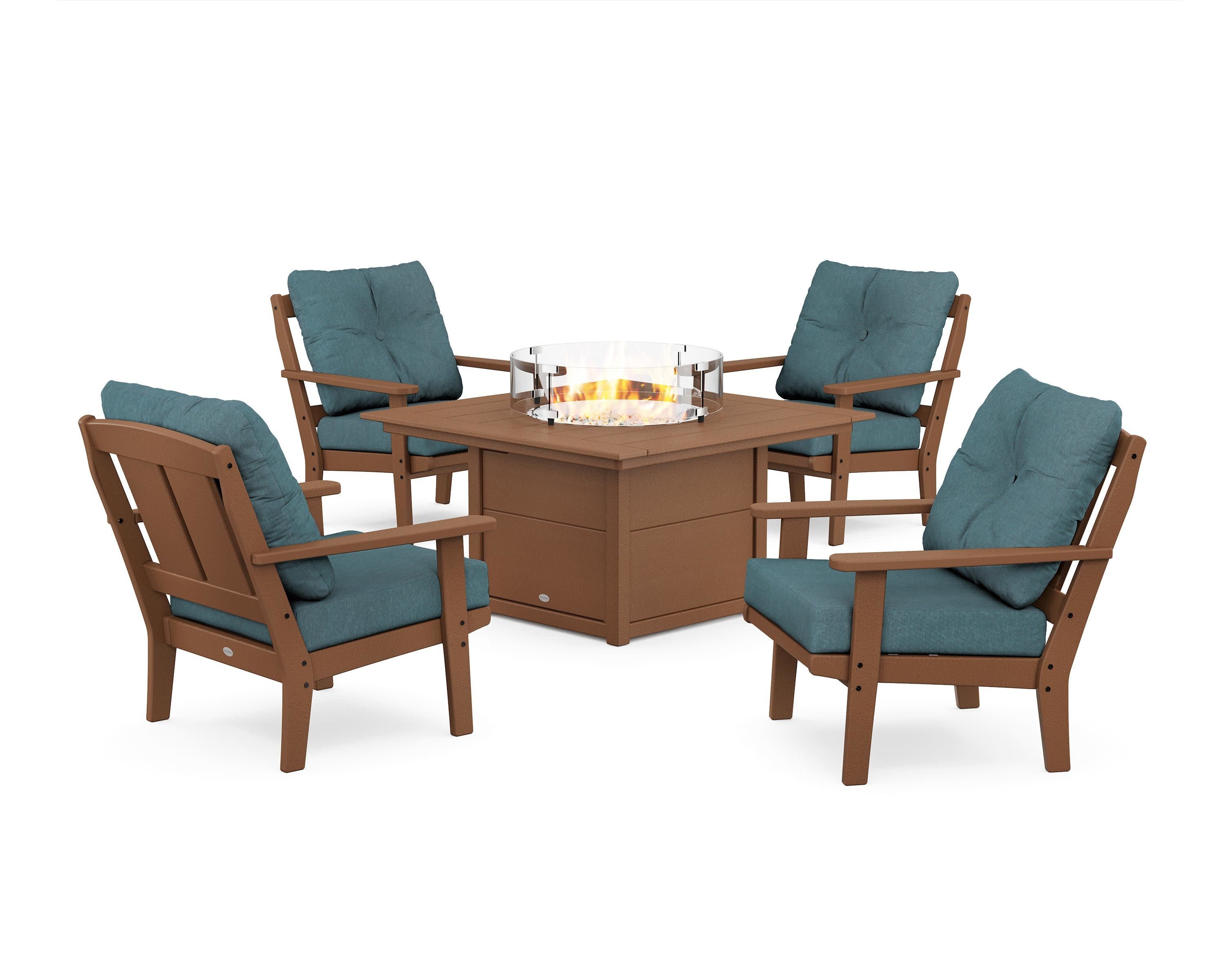 Mission 5-Piece Deep Seating Set with Fire Pit Table - Image 182