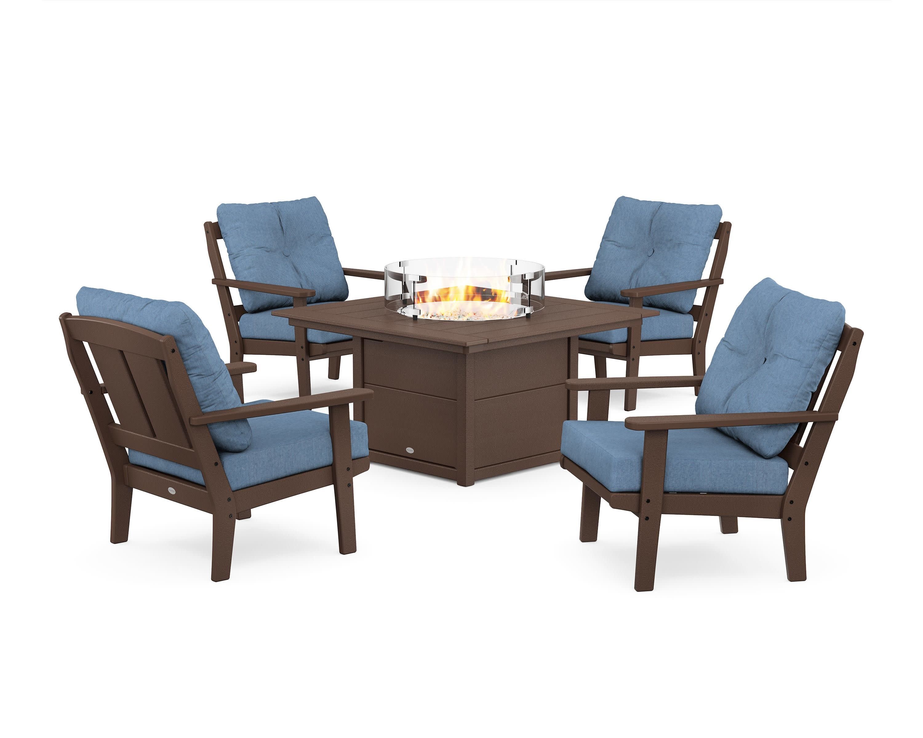Mission 5-Piece Deep Seating Set with Fire Pit Table - Image 183