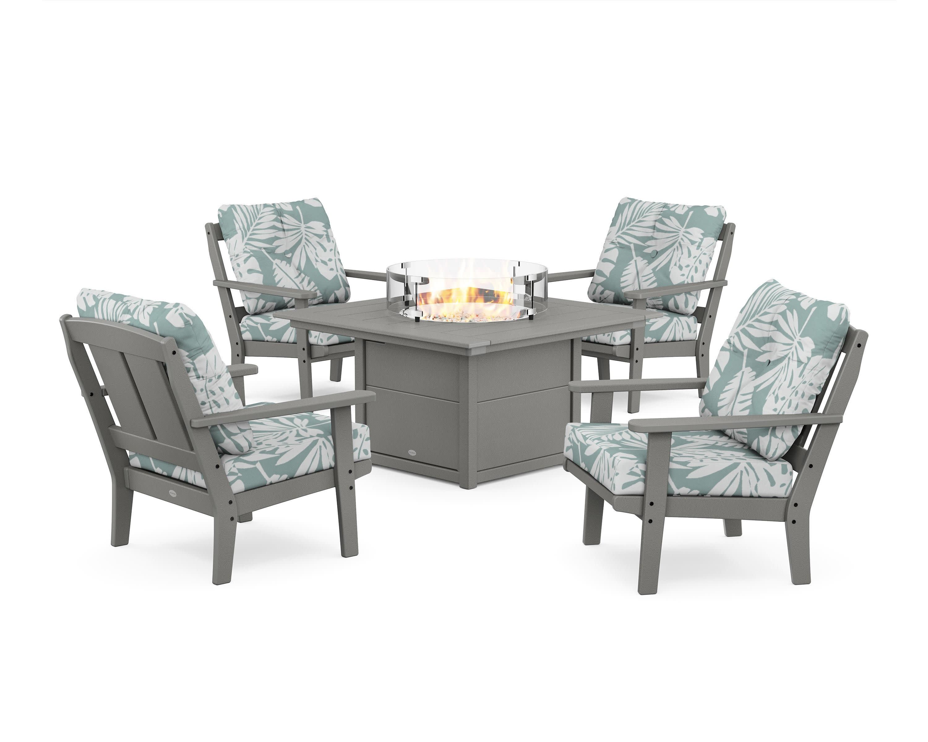 Mission 5-Piece Deep Seating Set with Fire Pit Table - Image 188