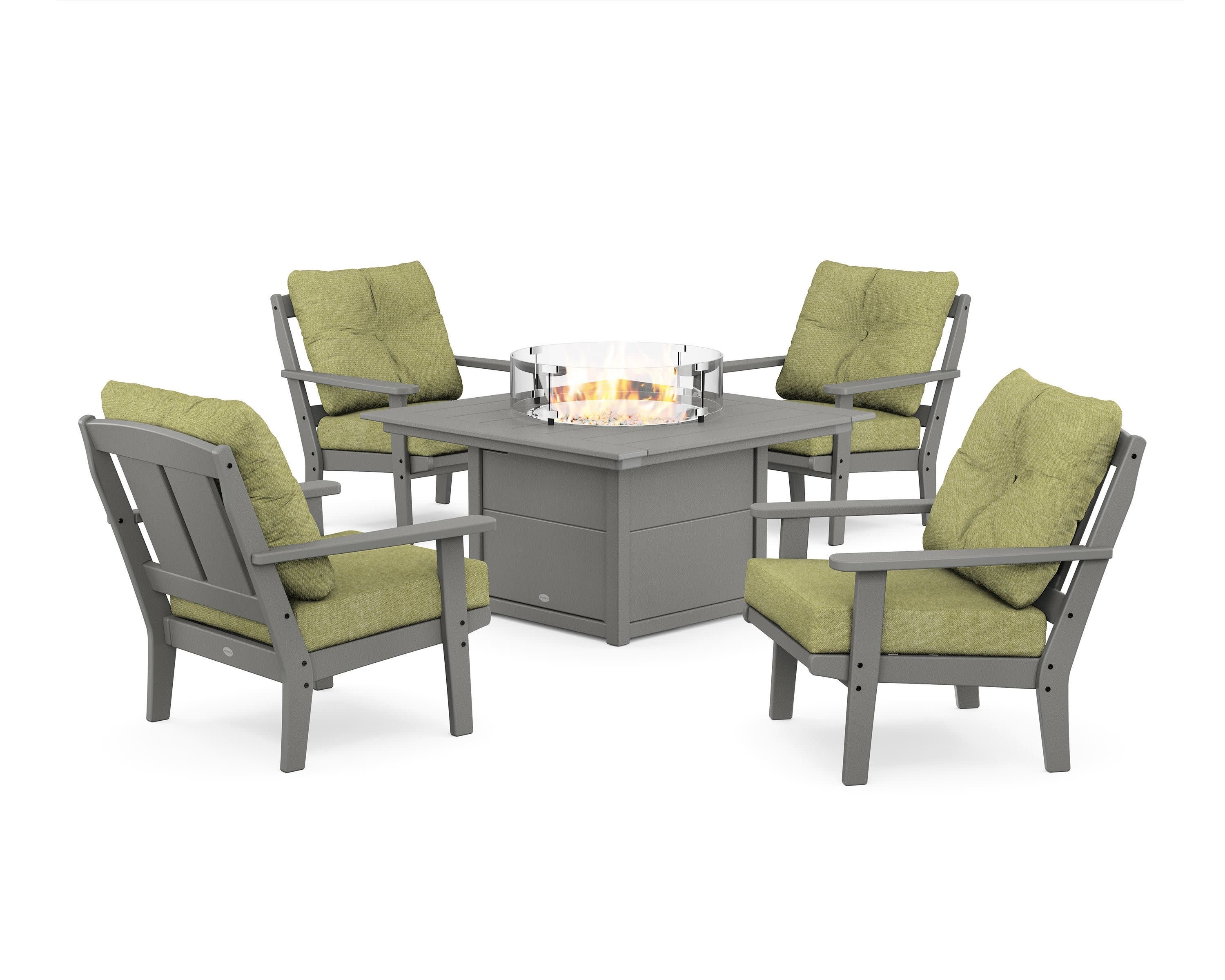 Mission 5-Piece Deep Seating Set with Fire Pit Table - Image 191