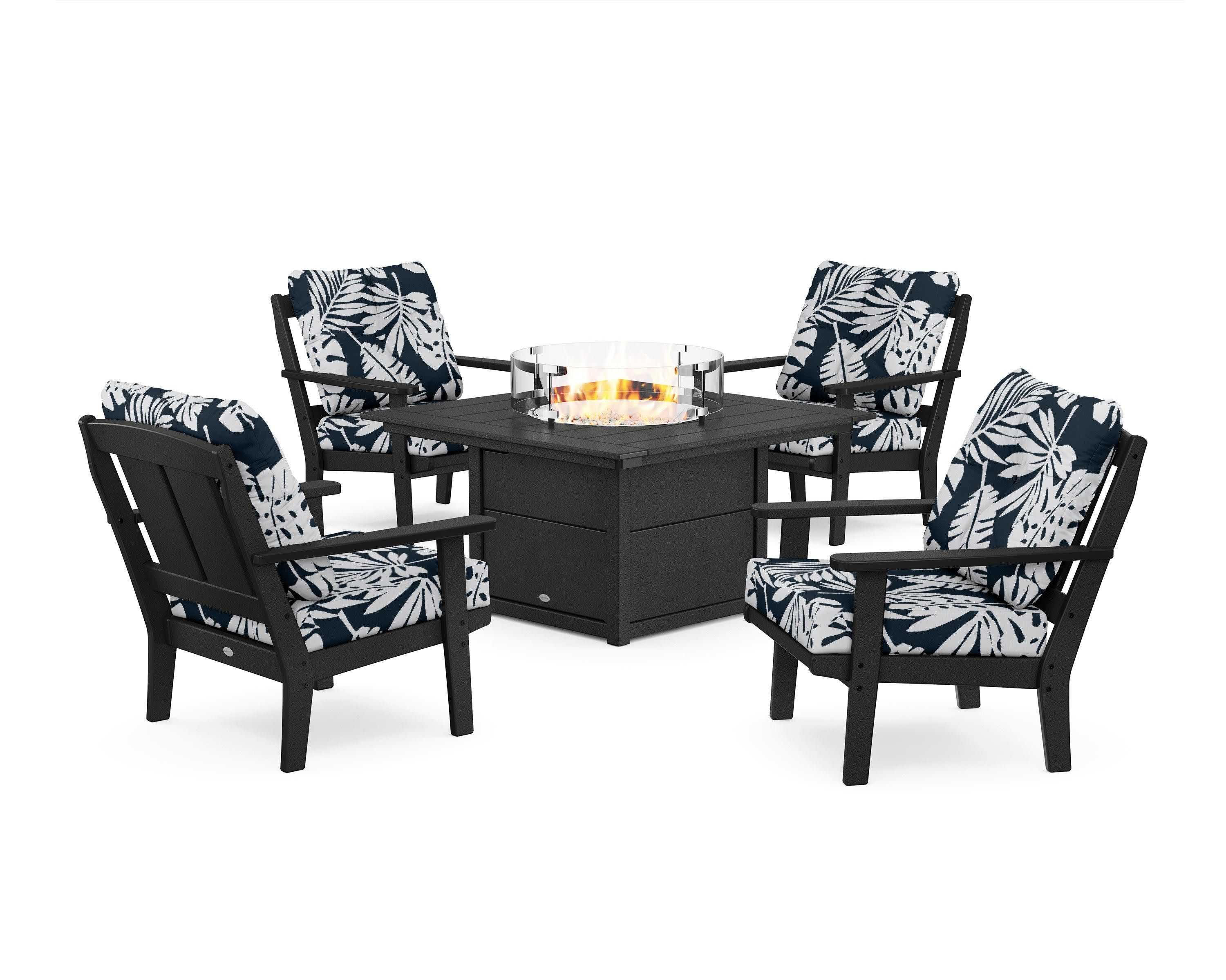 Mission 5-Piece Deep Seating Set with Fire Pit Table - Image 34