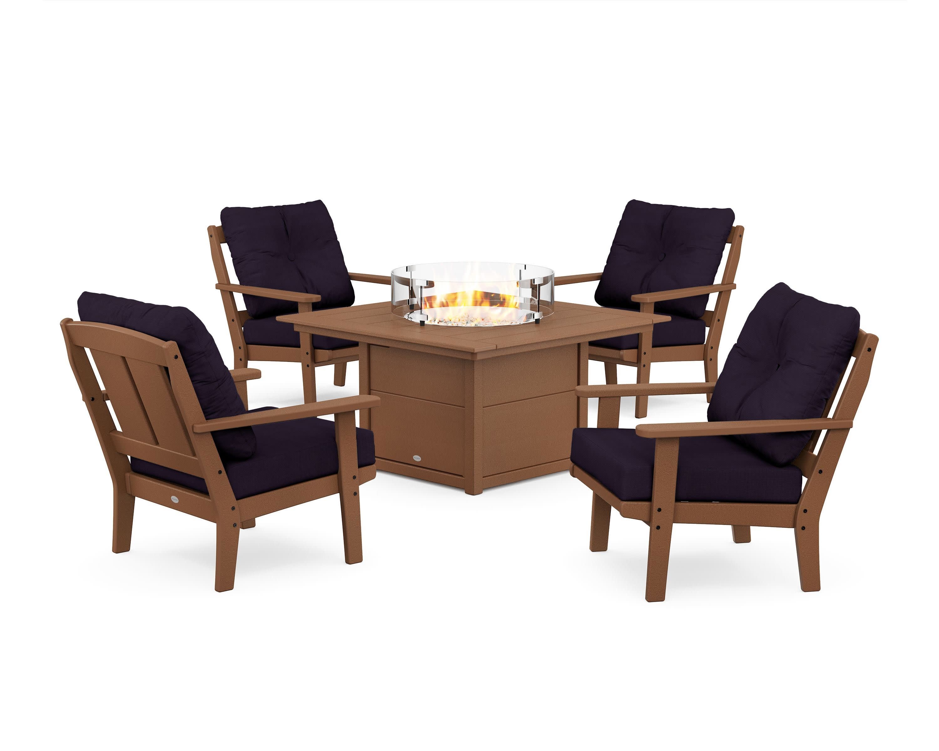 Mission 5-Piece Deep Seating Set with Fire Pit Table - Image 48