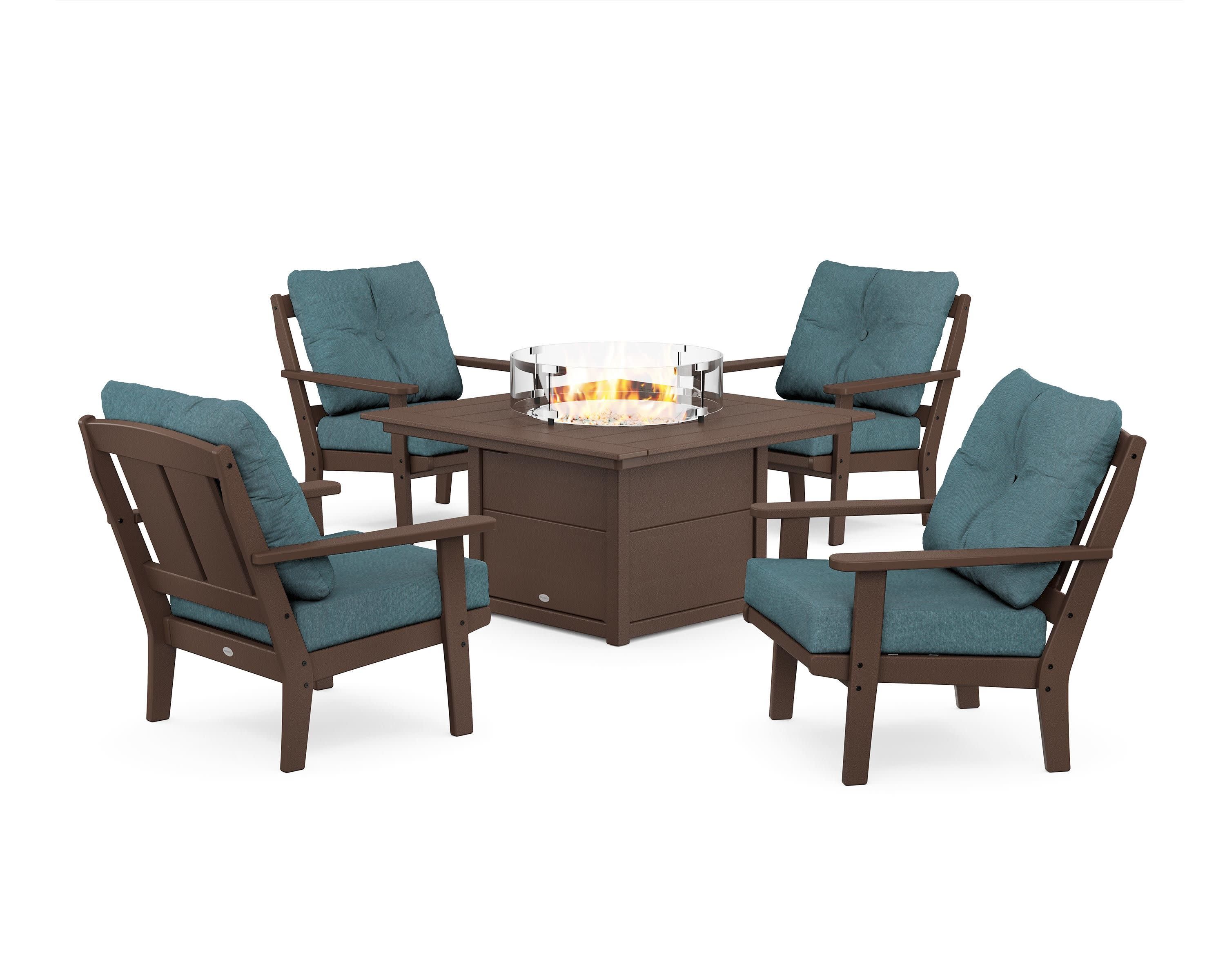 Mission 5-Piece Deep Seating Set with Fire Pit Table - Image 52